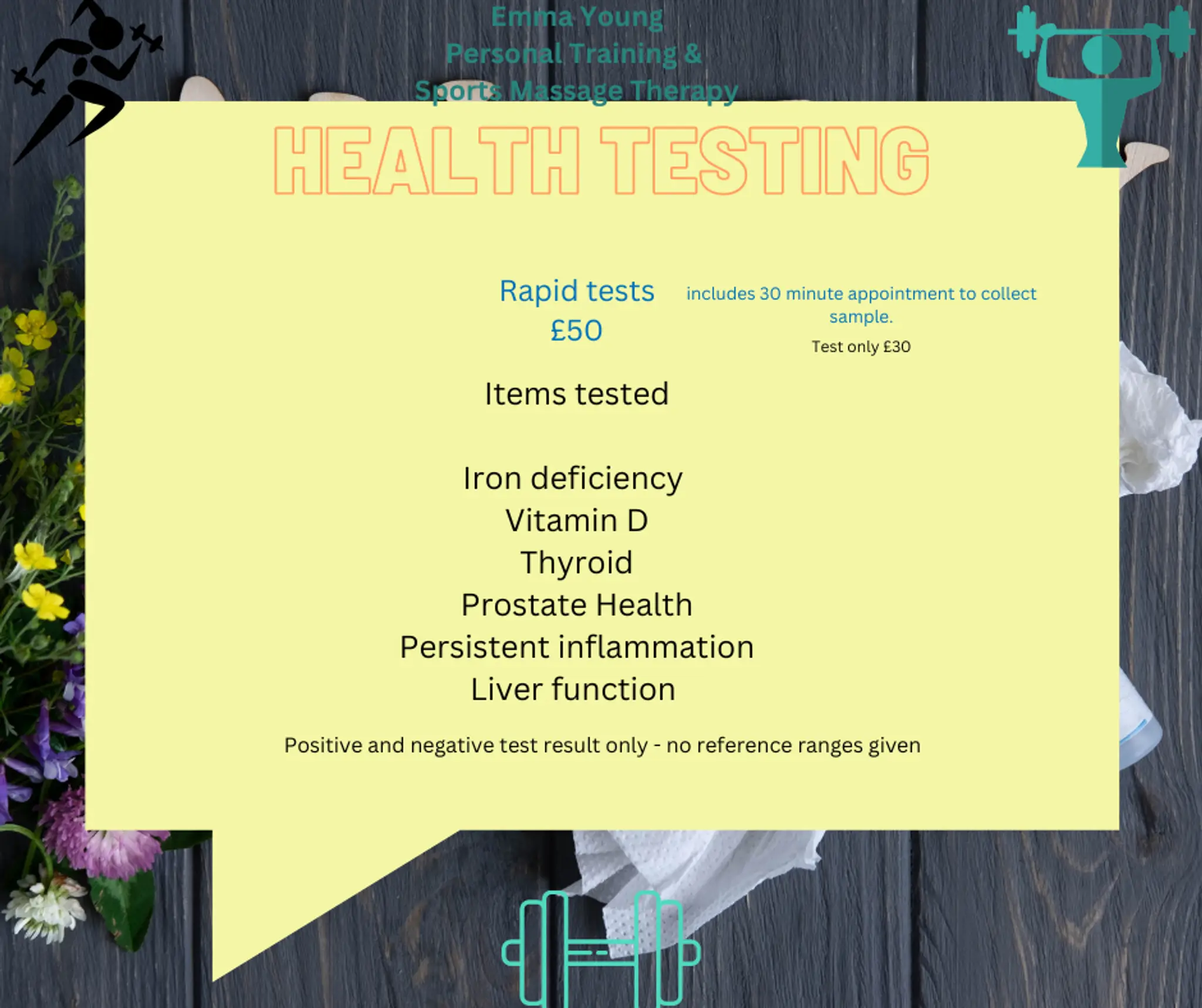 Emma young personal training & sports massage therapy