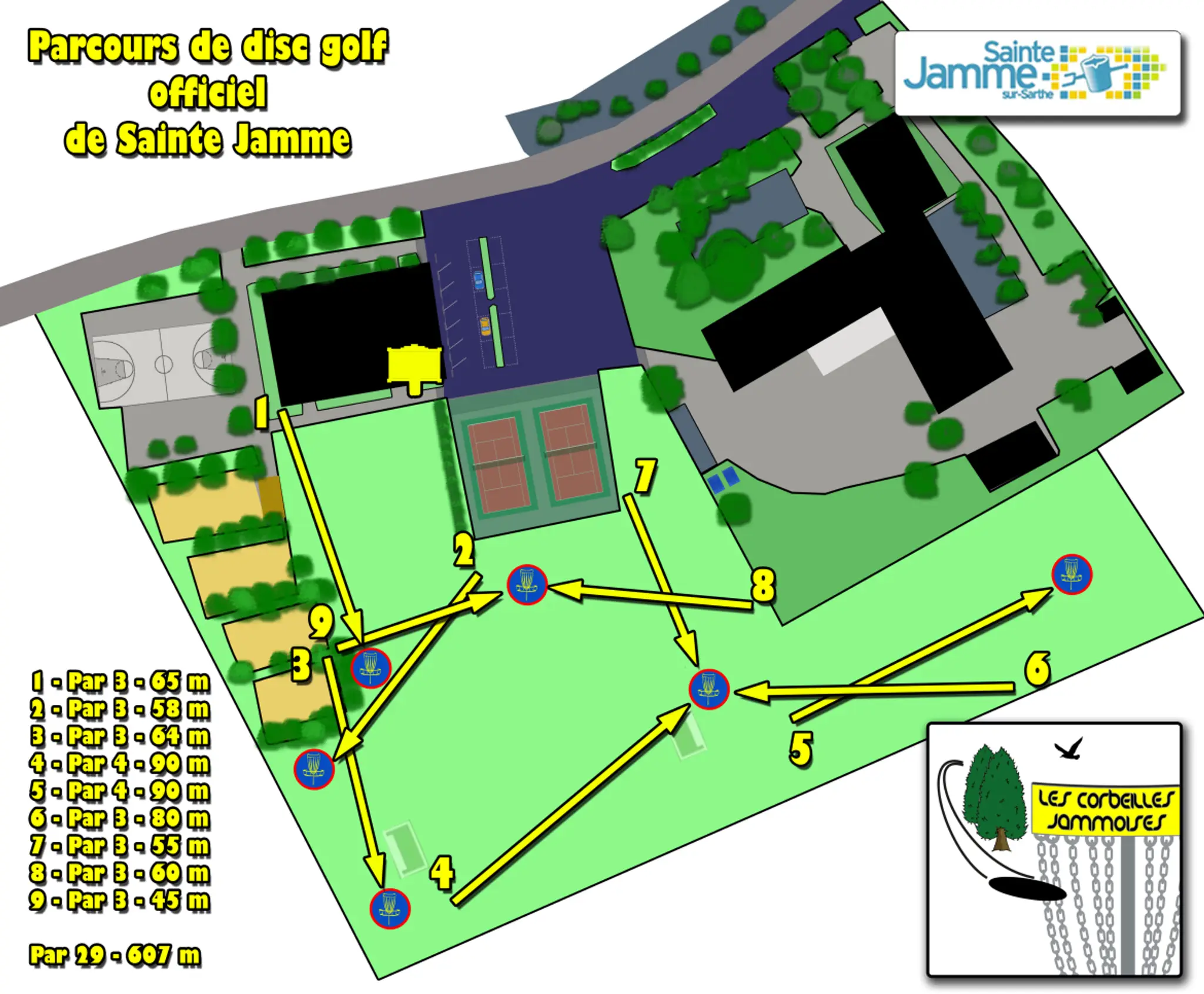 Parcours de disc golf des 3 Vallées
