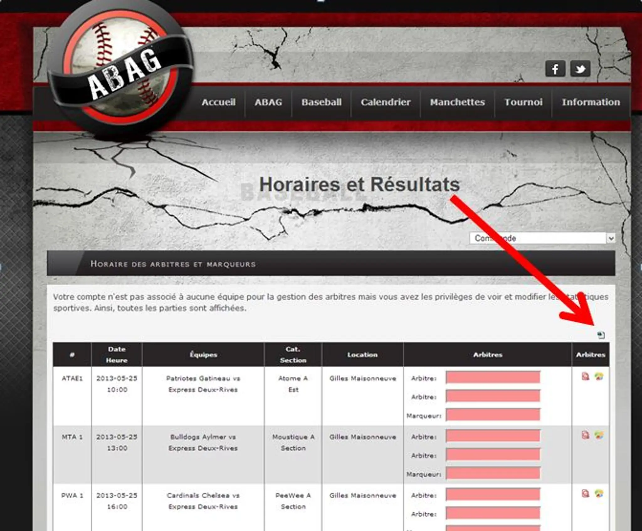 ABAG - Association Baseball Amateur de Gatineau