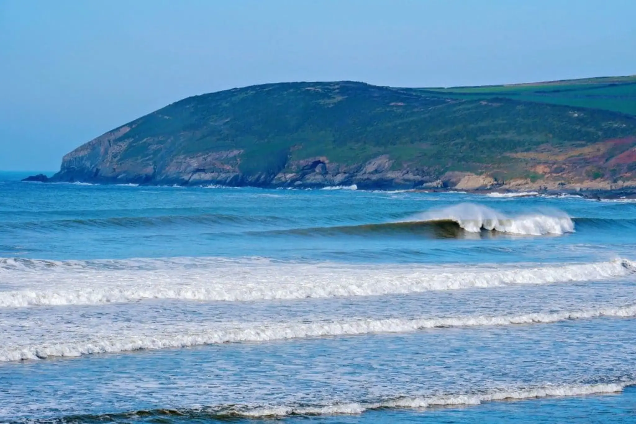 Surfing Croyde Bay