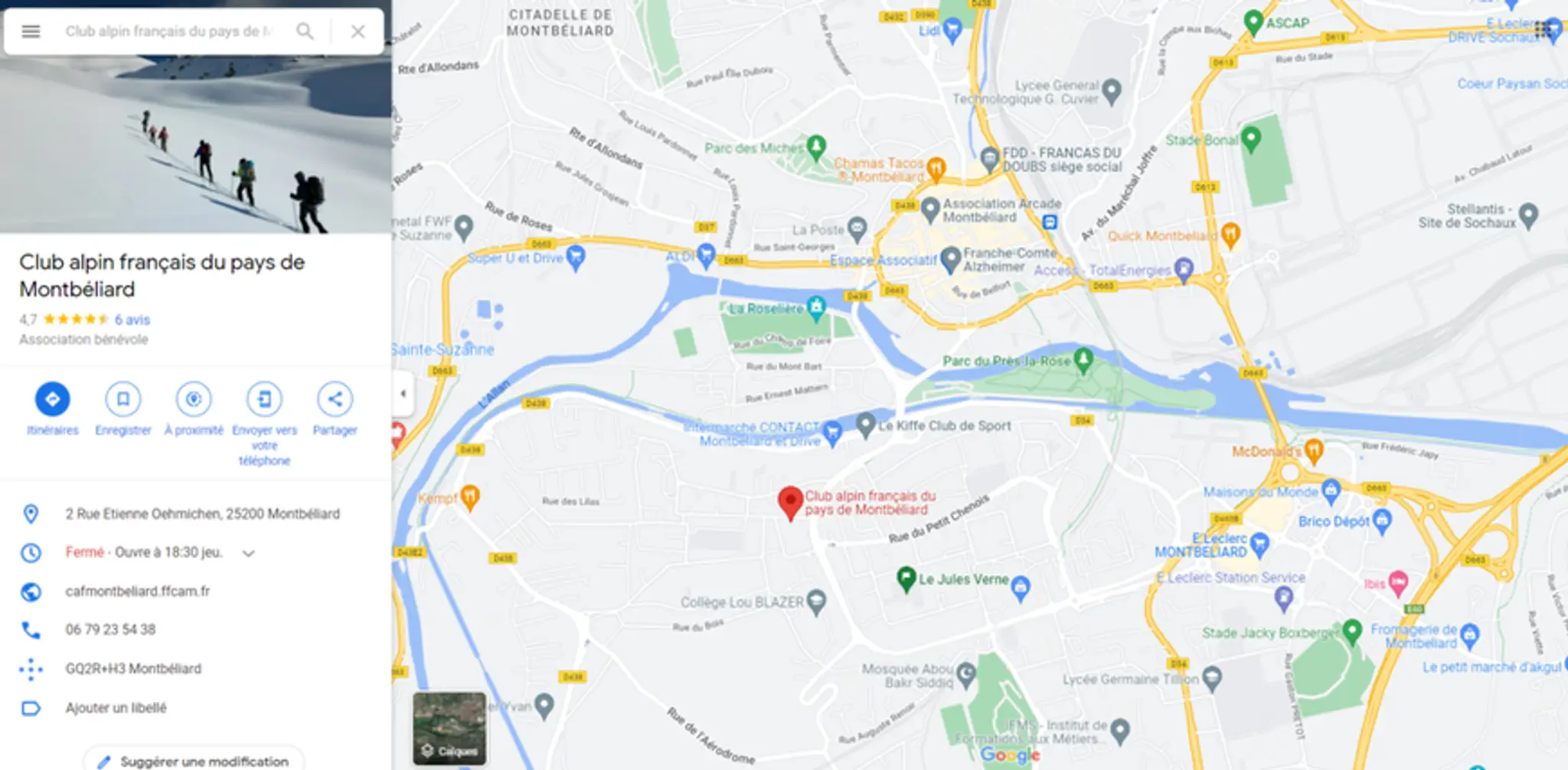 Club alpin français du pays de Montbéliard