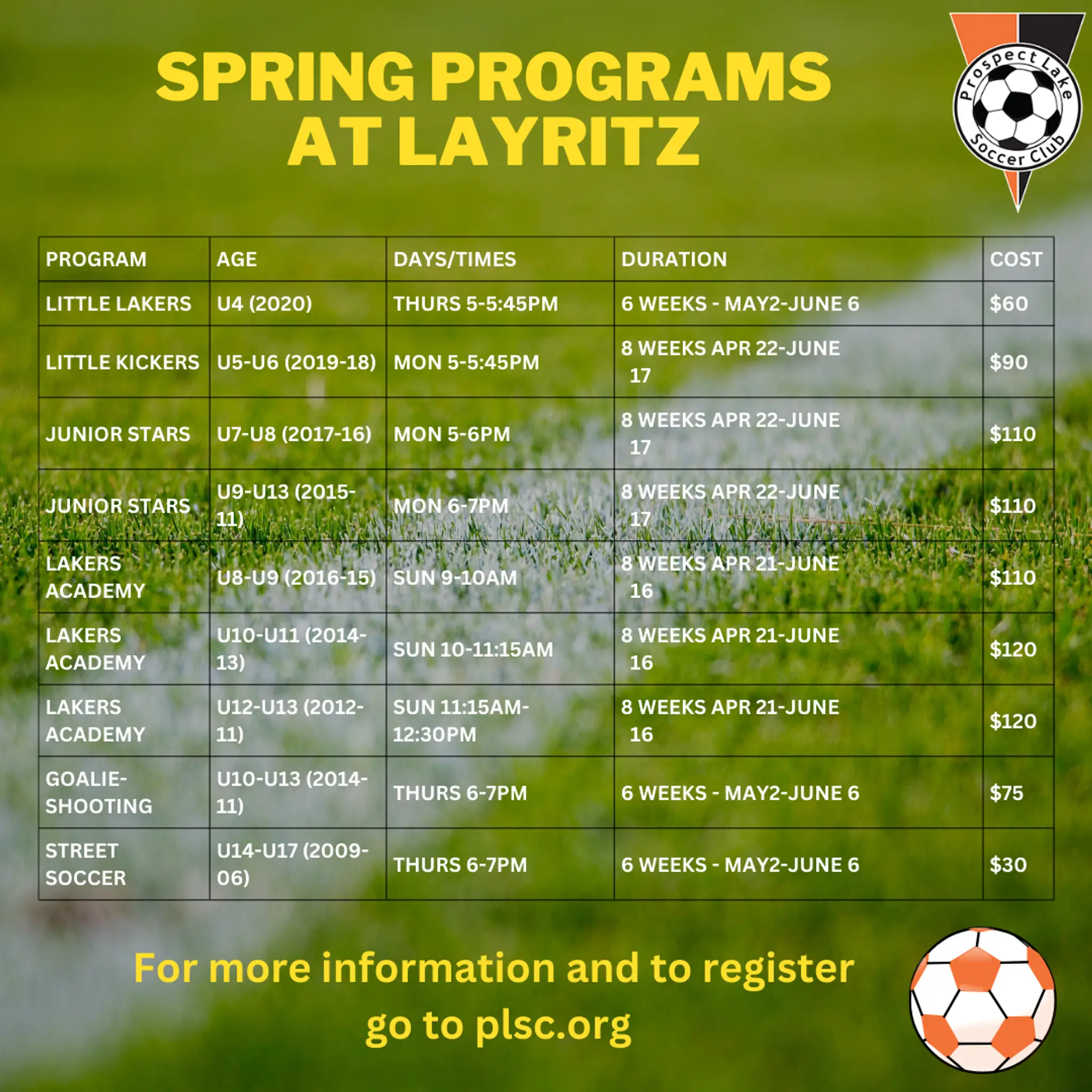 Prospect Lake Soccer Club