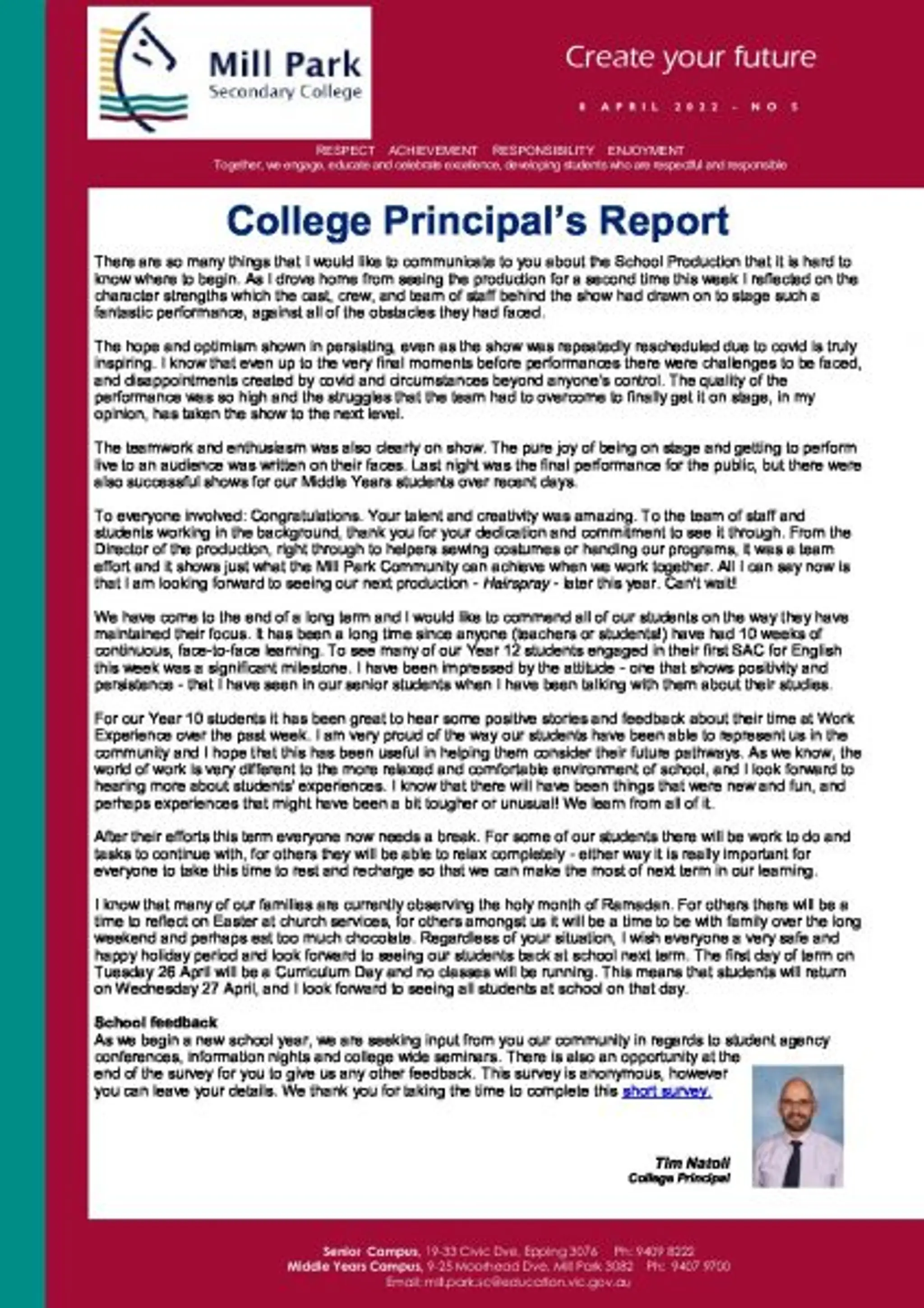 Mill Park Secondary College Middle Years Campus