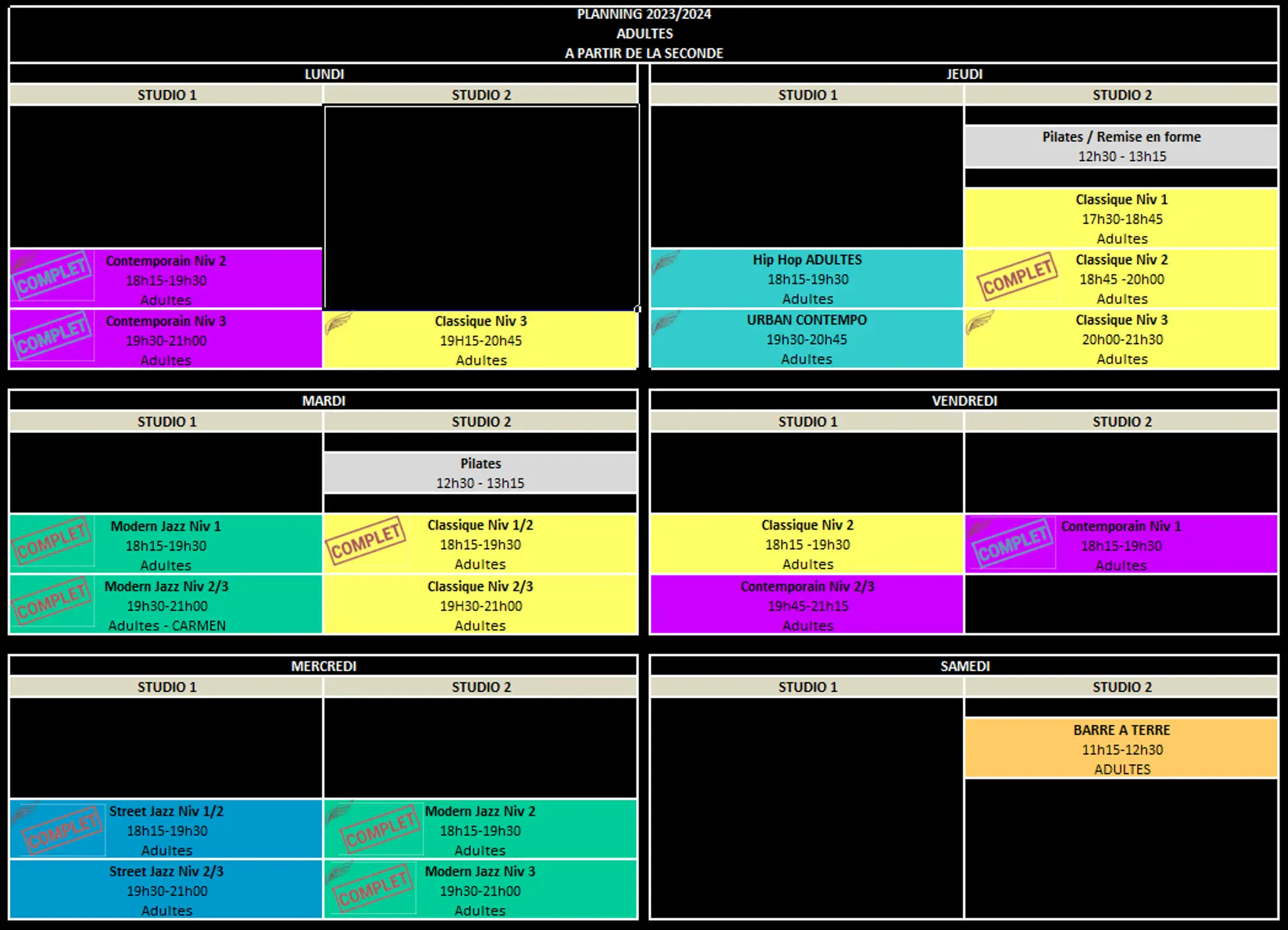 ASS DANSE ANIMATION DE LA GIRONDE - ADAGE