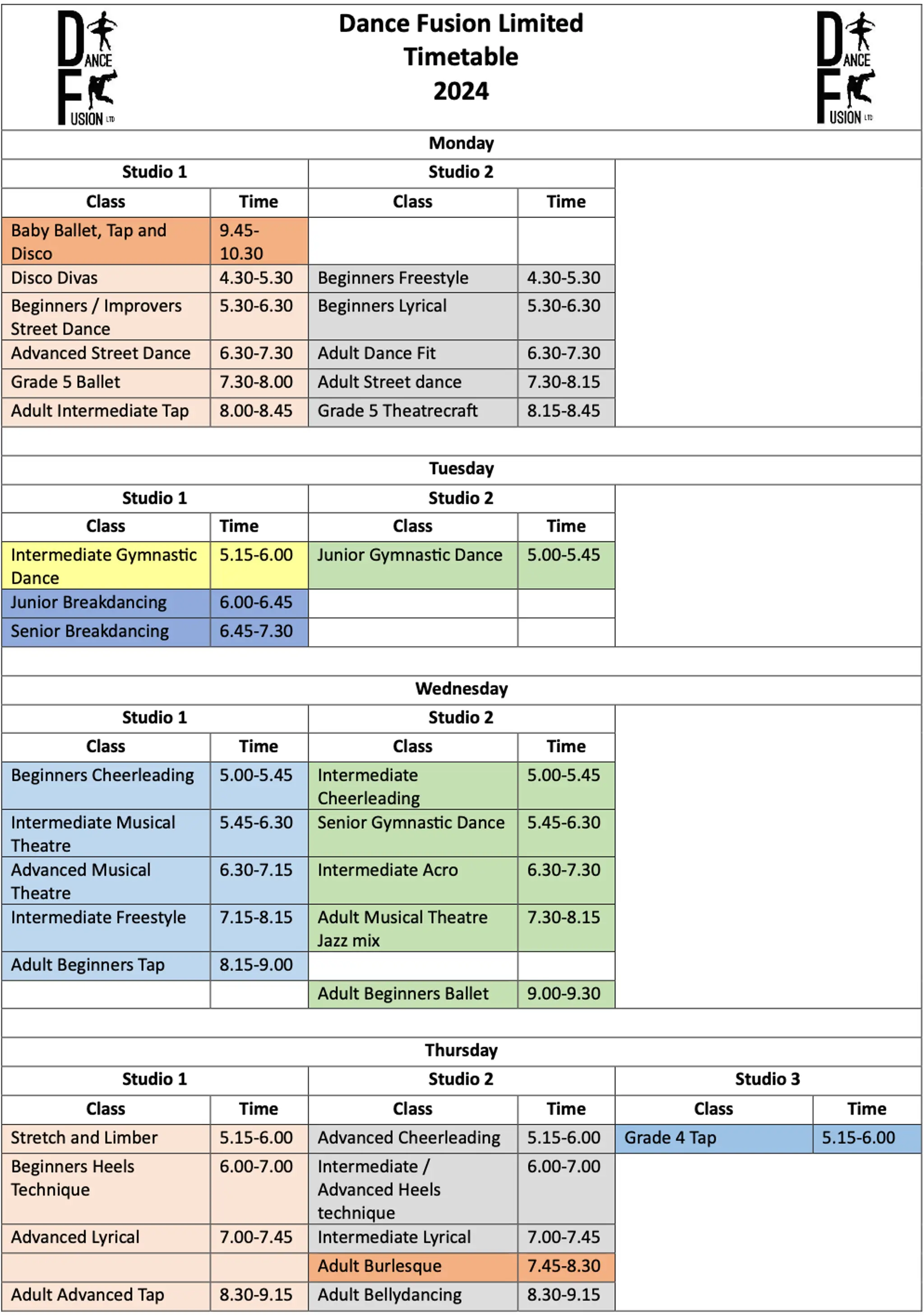 Dance Fusion Limited