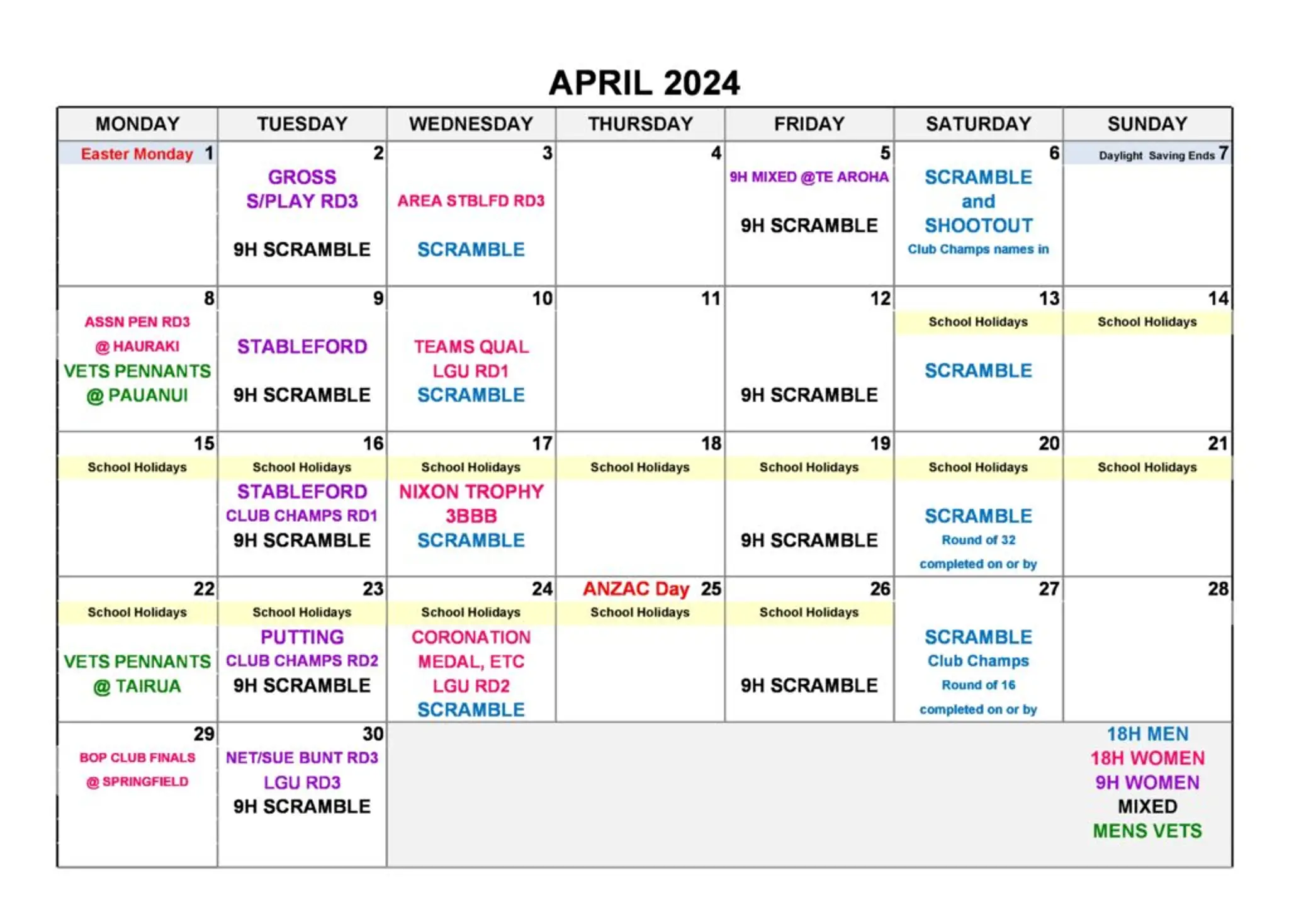 Mercury Bay Golf Club