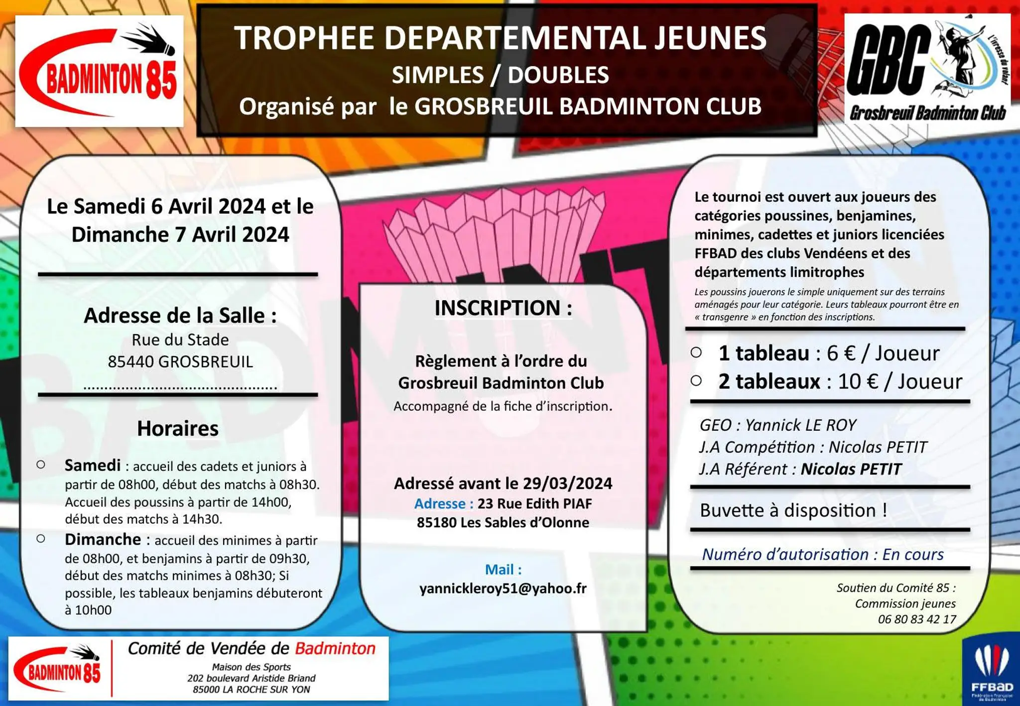 Grosbreuil Badminton Club