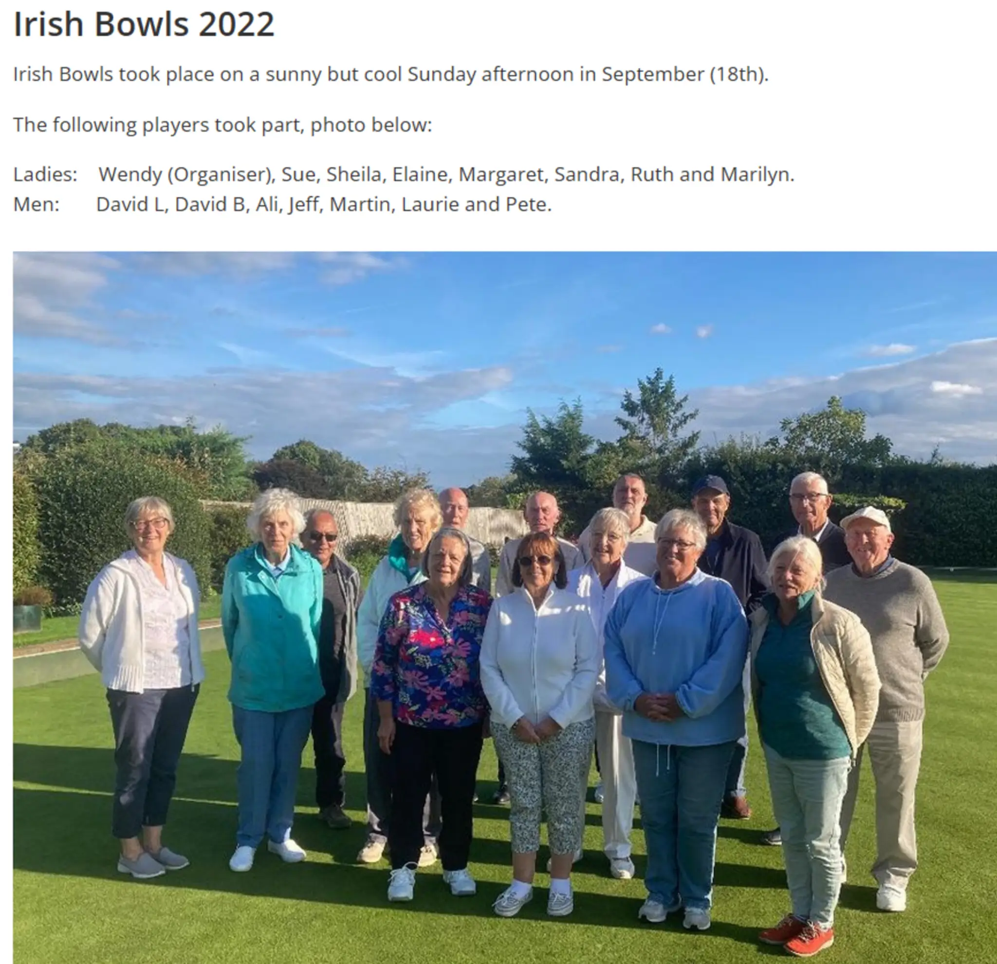 Shiplake Village Bowling Club