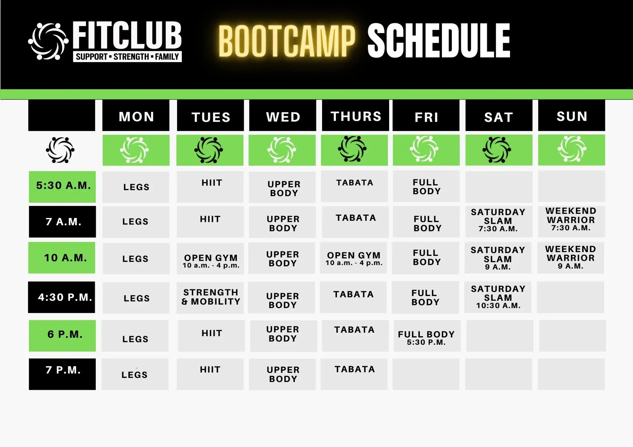 Fitclub Bootcamps