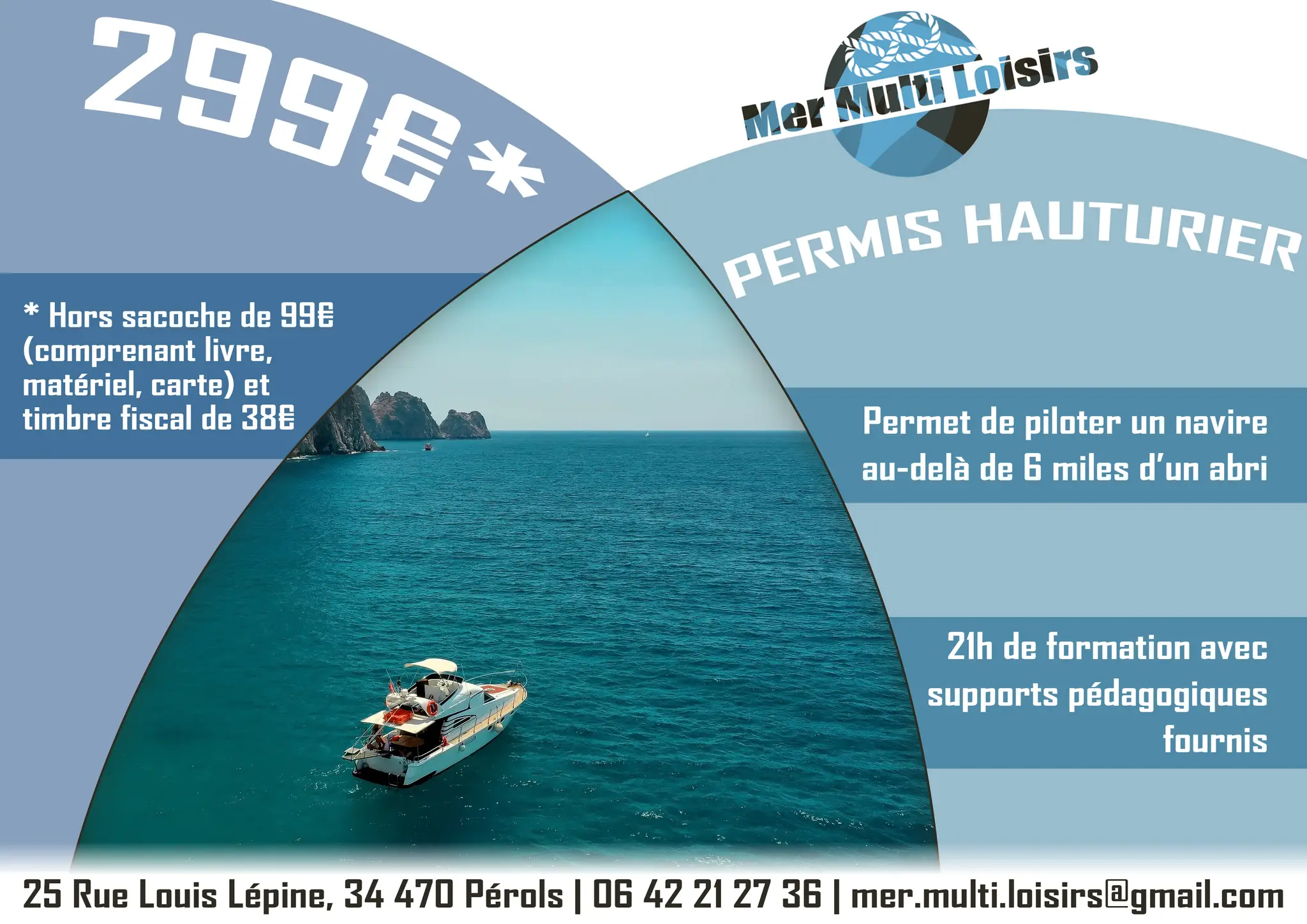 Mer Multi Loisirs Bateau École, Pérols 🚤