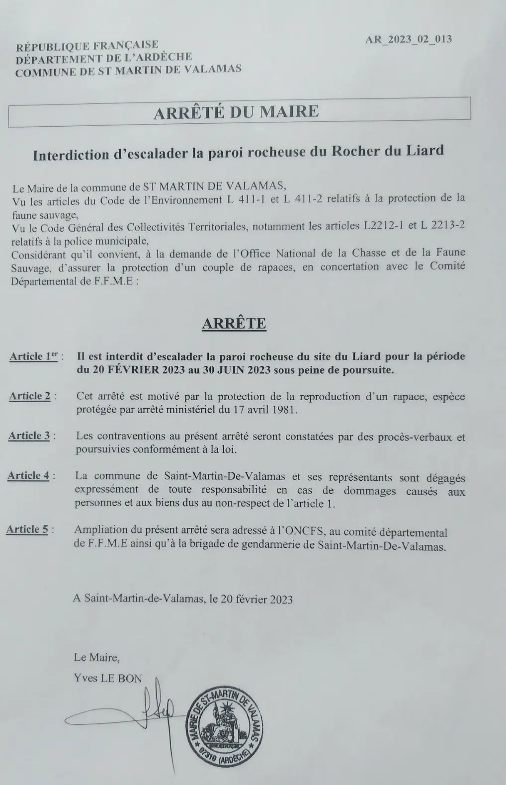 Comité Territorial FFME 07
