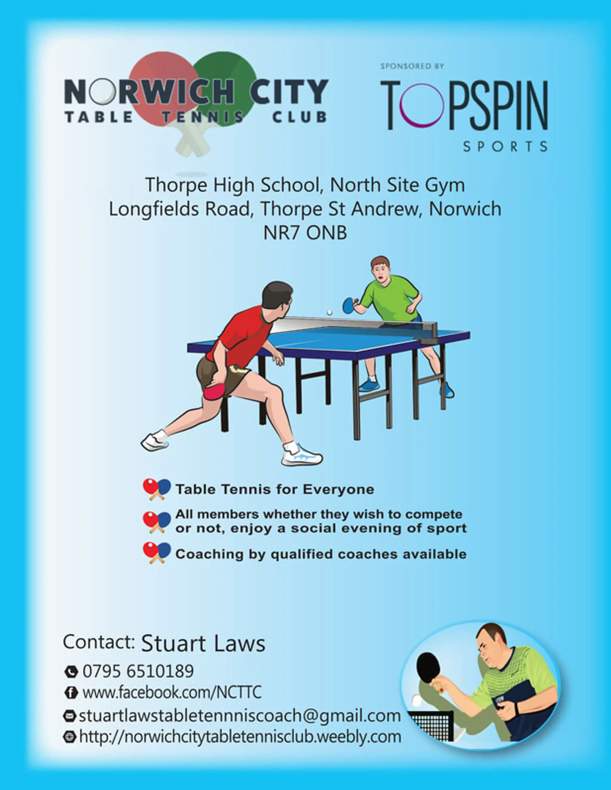 Norwich City Table Tennis Club