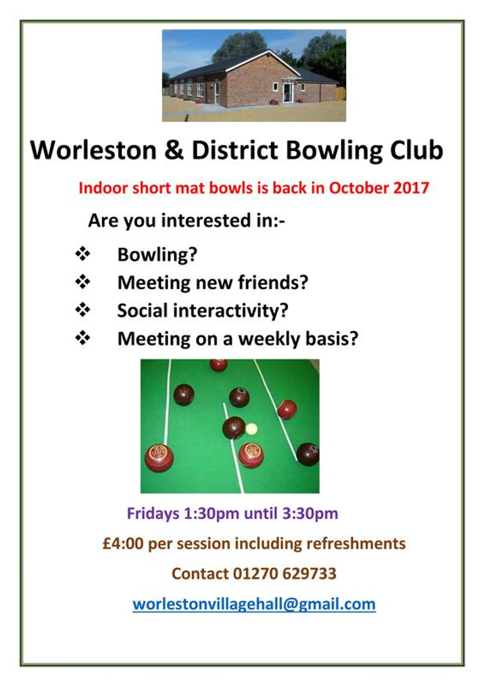 Worleston Village Hall