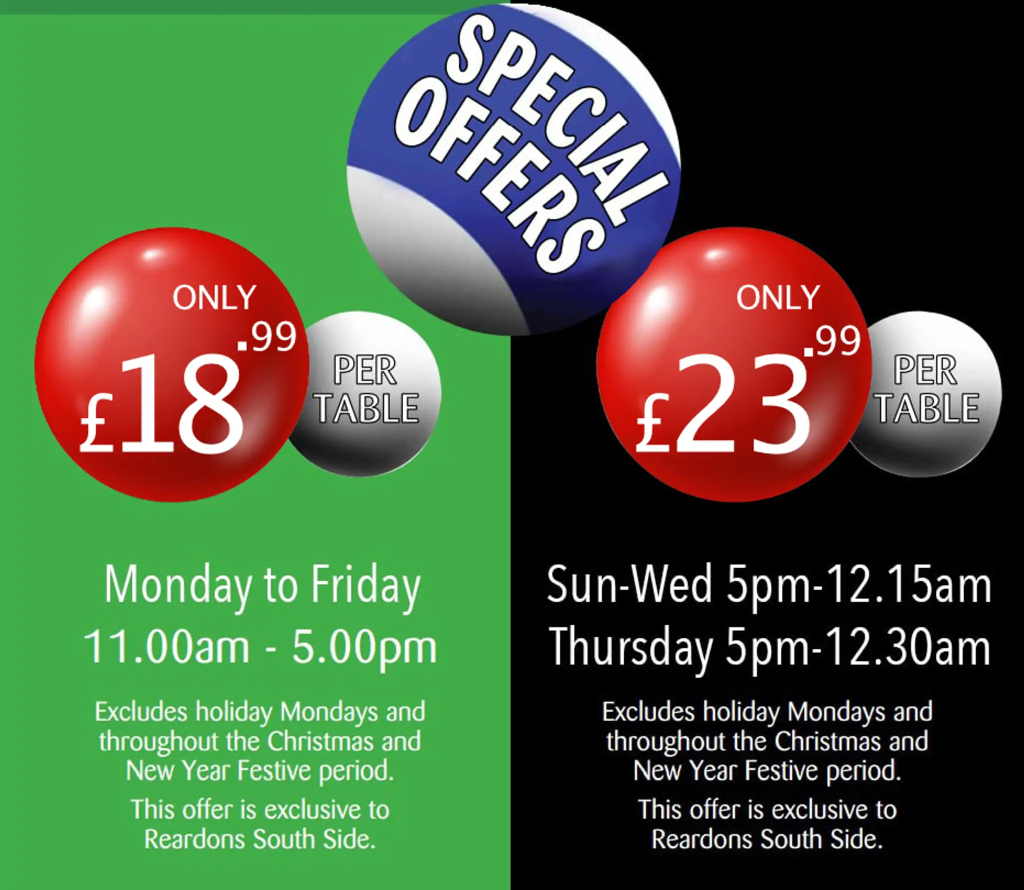 Reardon's Snooker and Pool - Central