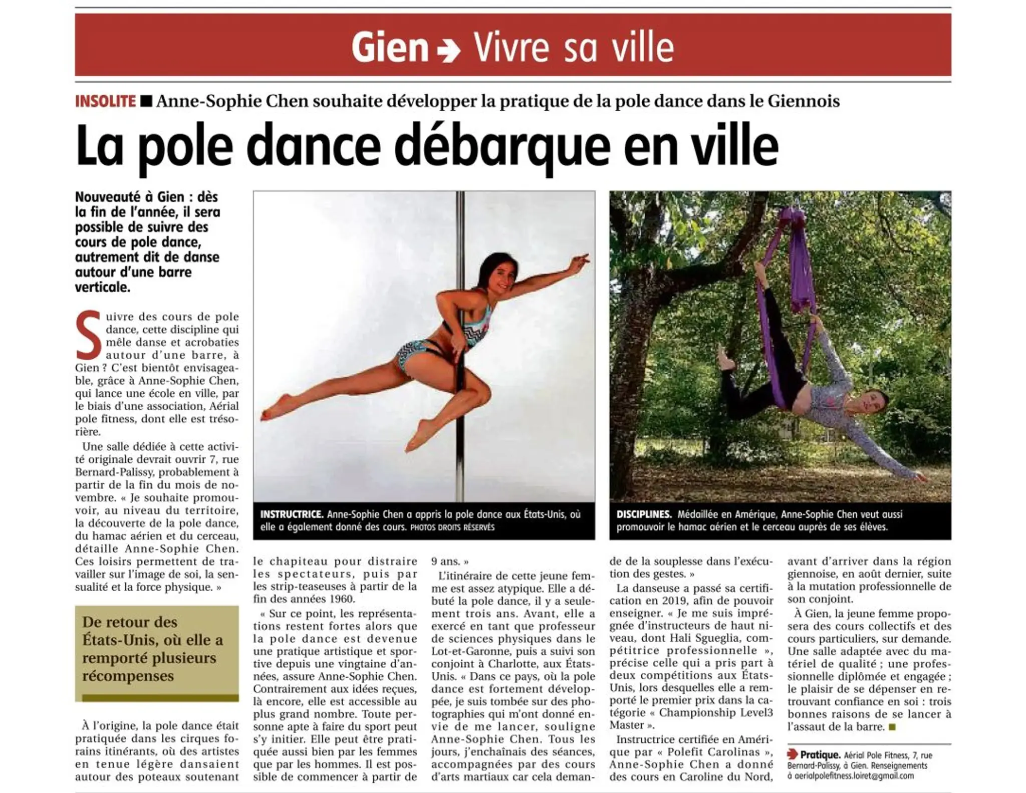 Aerial Pole Fitness