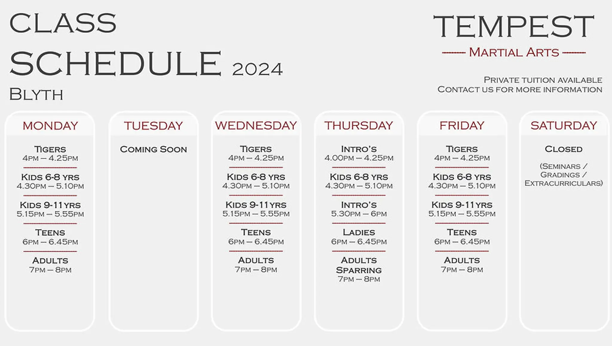 Tempest Martial Arts - Blyth