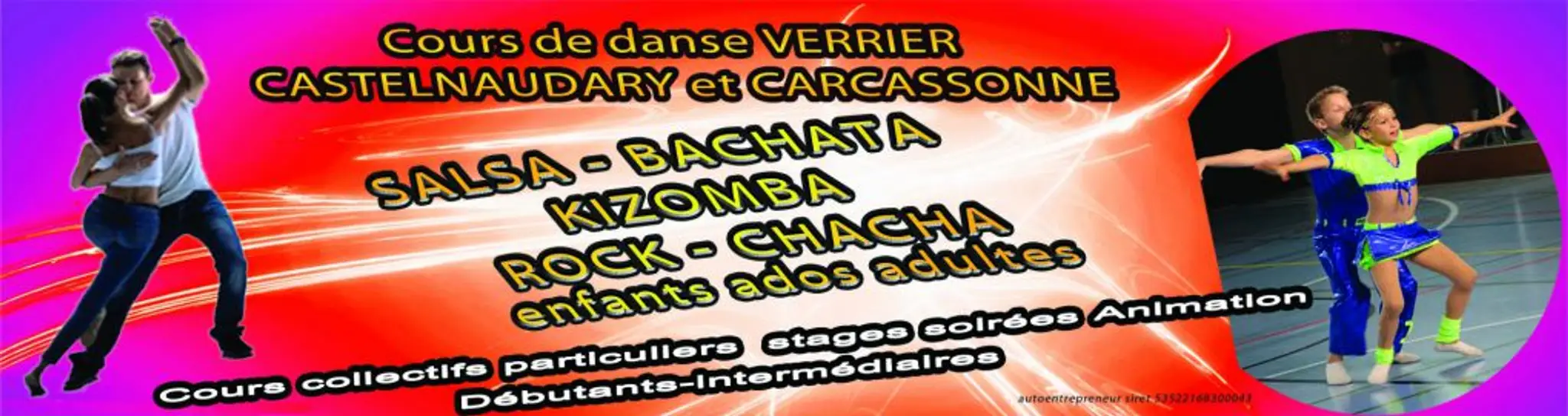 Dance Glass-Blower Salsa Bachata Kizomba Rock West Coast Swing Sur Carcassonne
