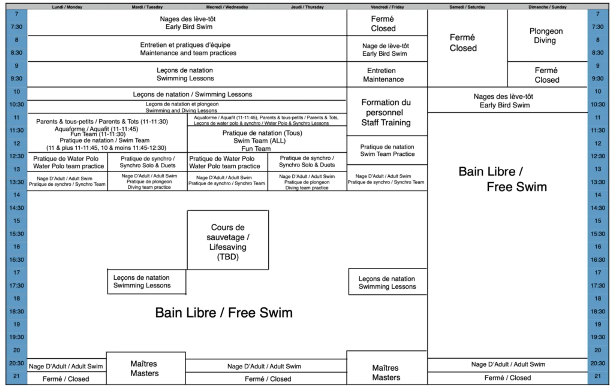 Piscine Lakeshore Pool