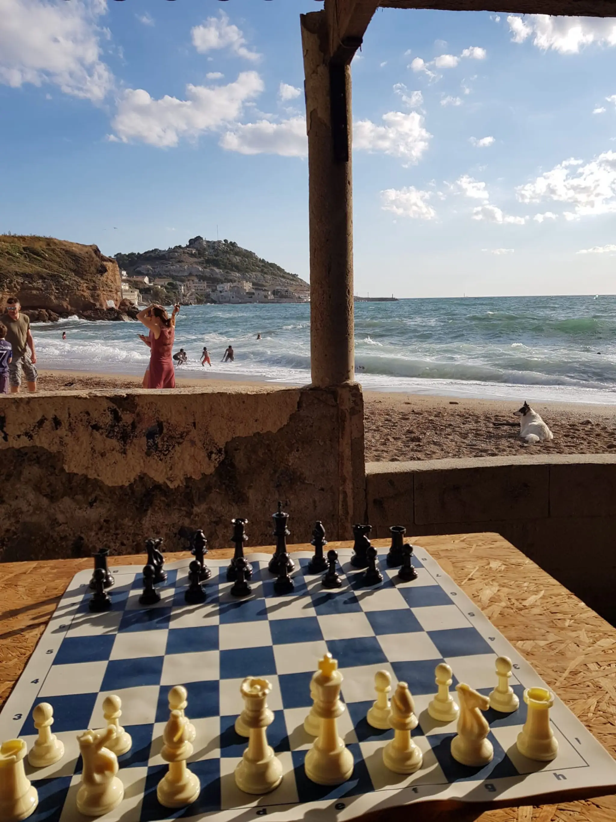 Cours particulier échecs, en cabanon de bord de mer!