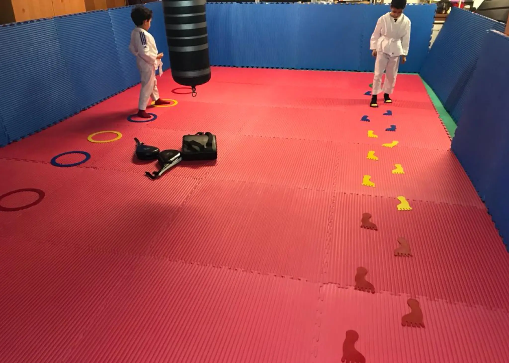 Jeff coaching taekwondo IDF