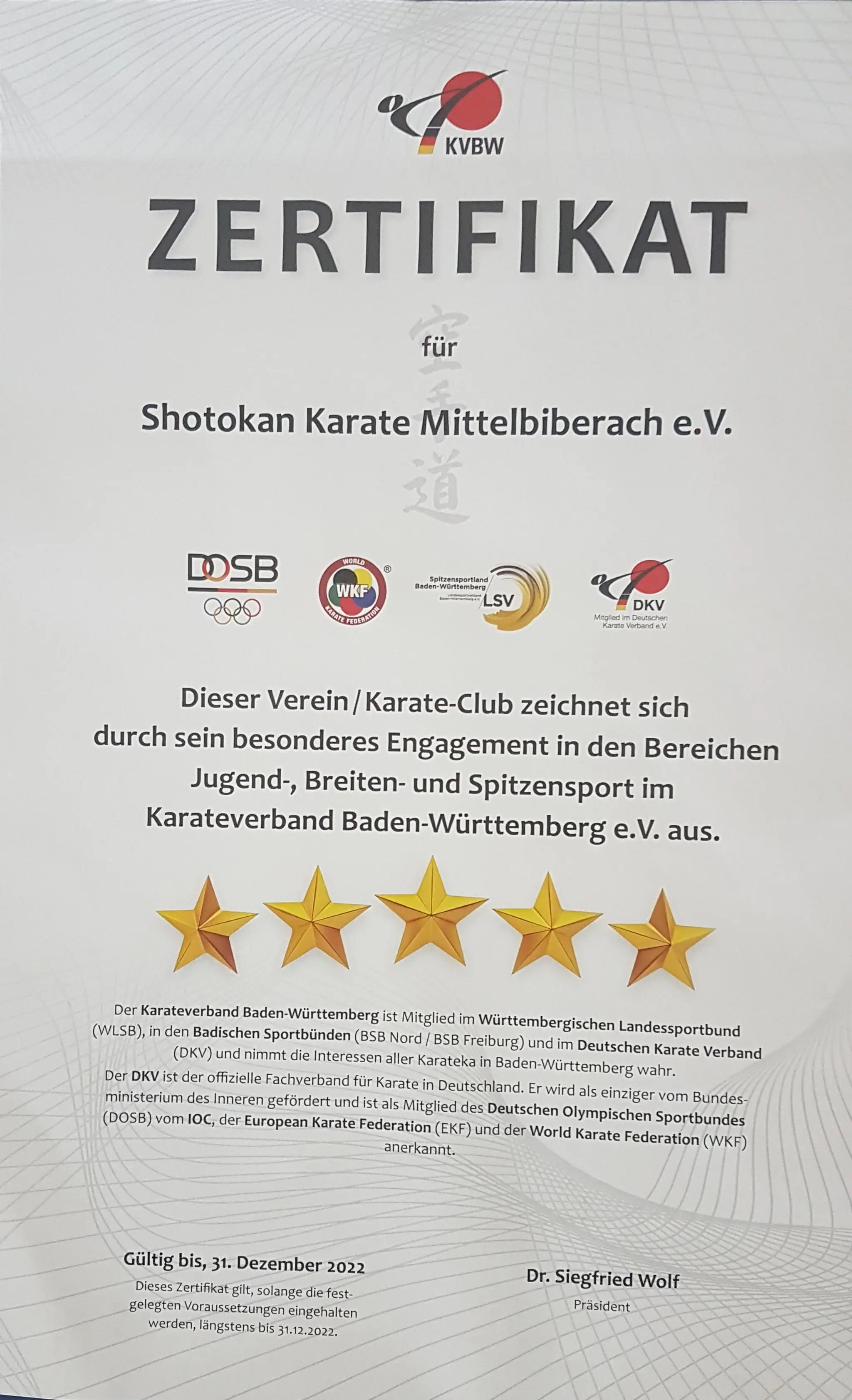 Karate Dojo Mittelbiberach