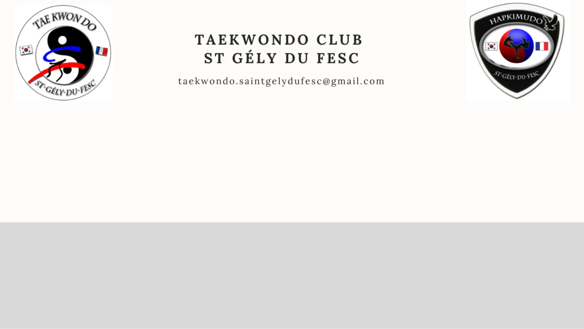 TAEKWONDO CLUB SAINT GELY DU FESC