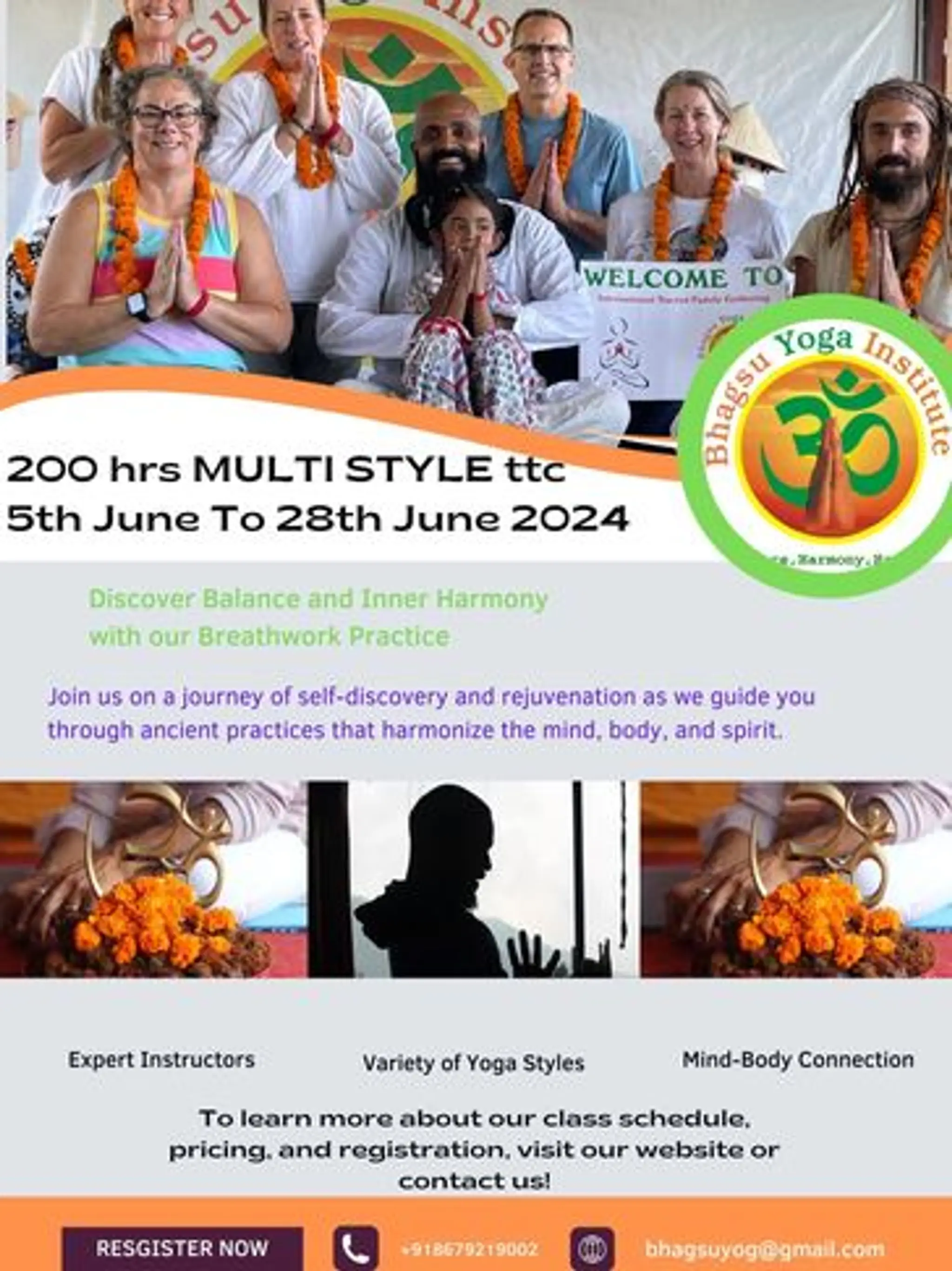 Bhagsu Yoga Institute || Yoga Teacher Training In Dharamshala, India