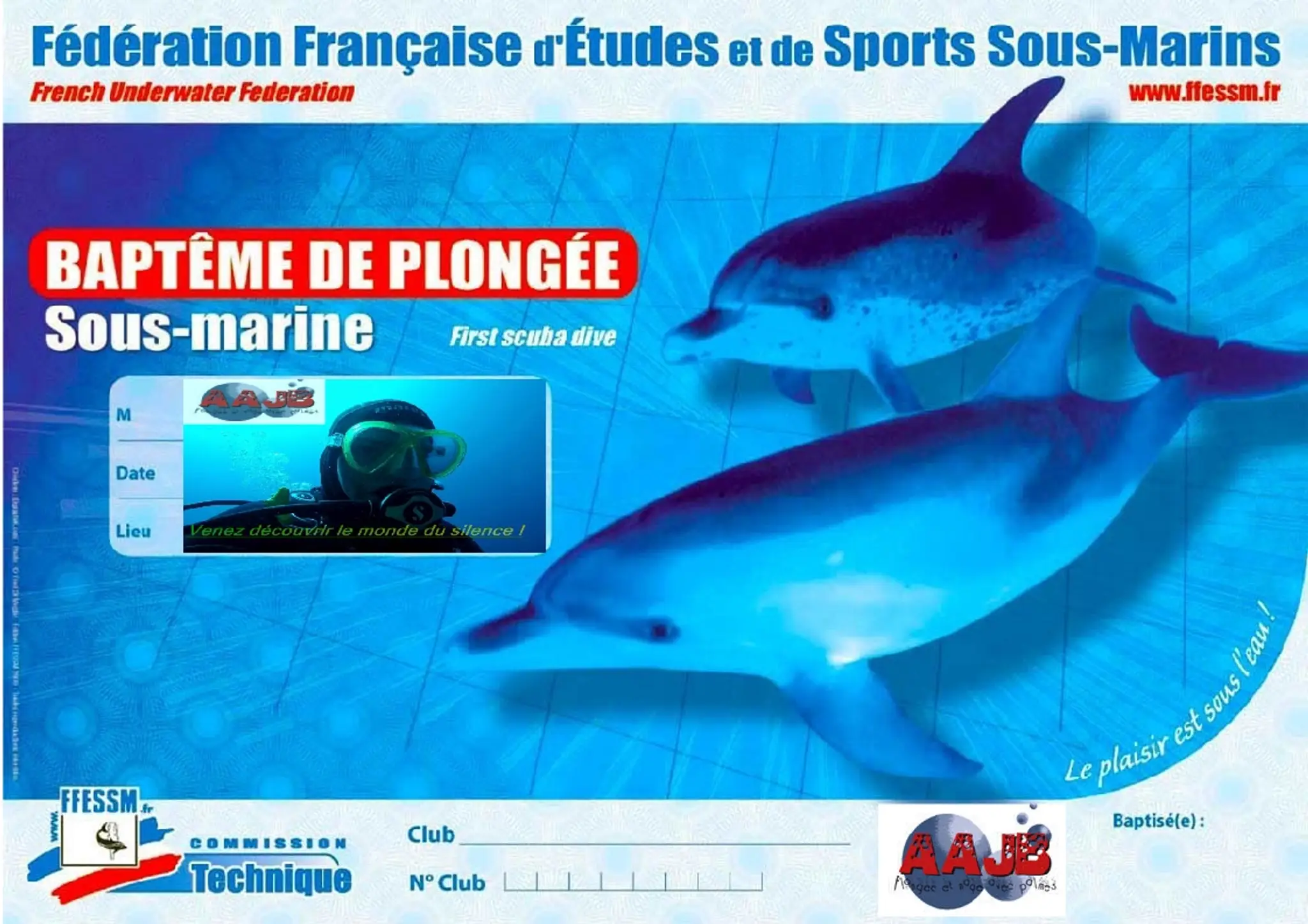 A.A.J.B. Plongée, Apnée & Nage avec palmes