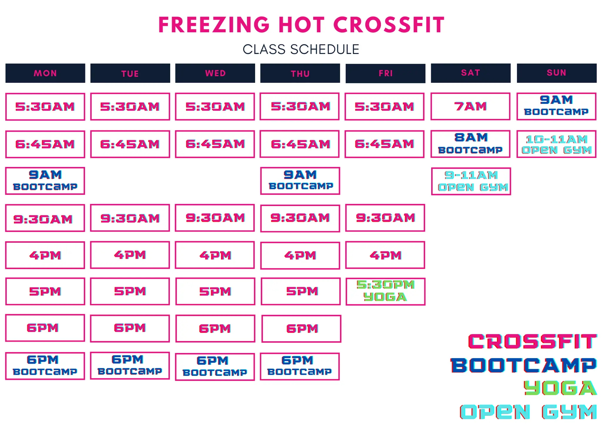 Freezing Hot CrossFit