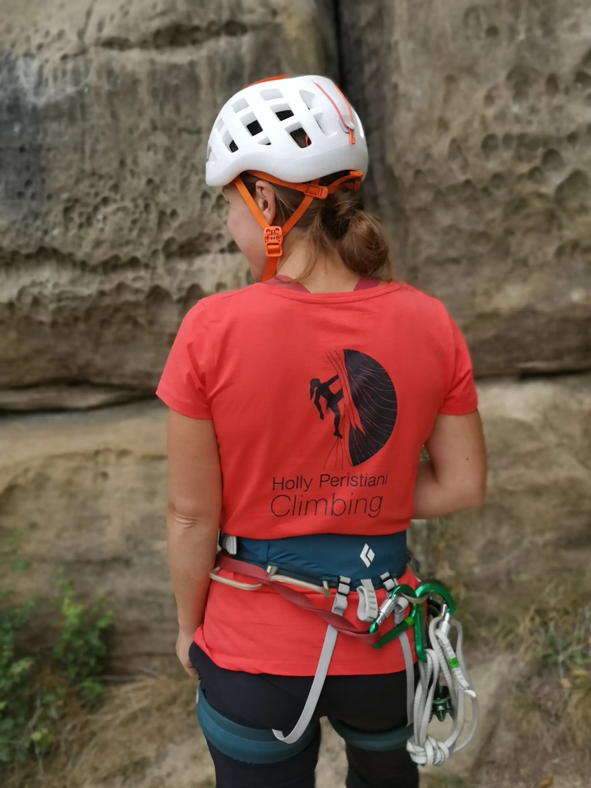 Holly Peristiani Climbing