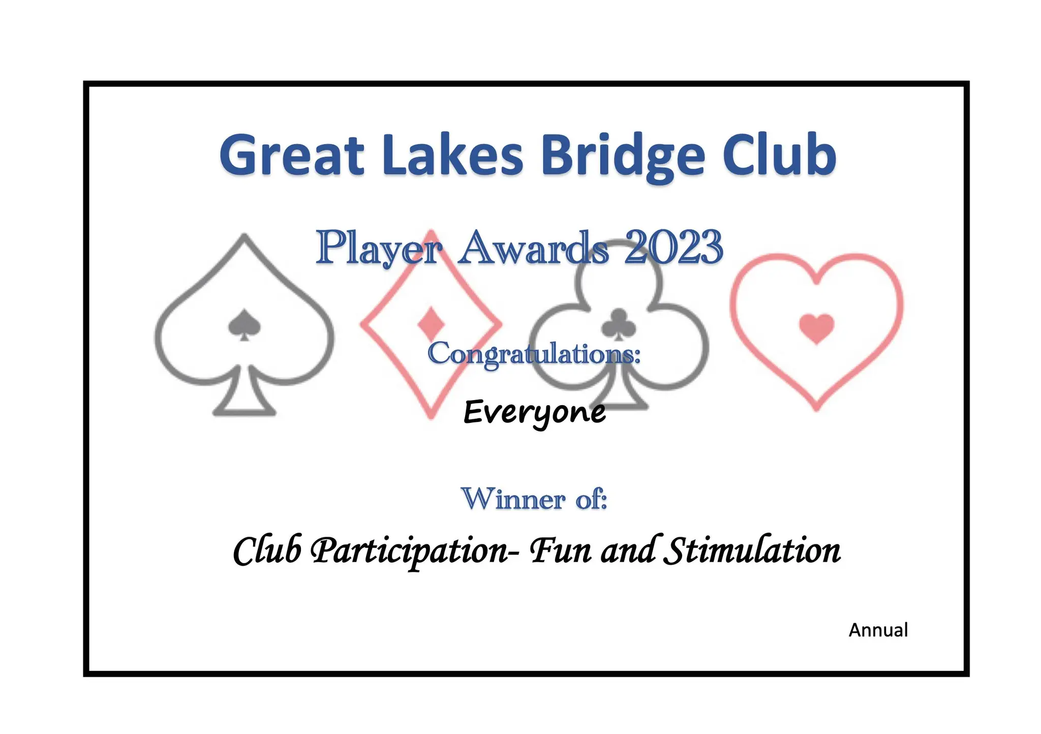 Great Lakes Bridge Club
