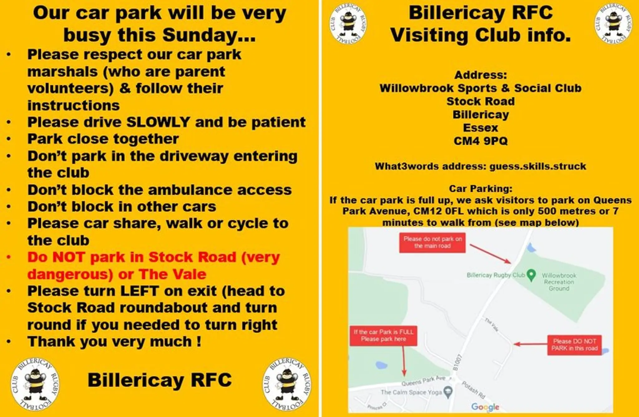 Billericay Rugby Club