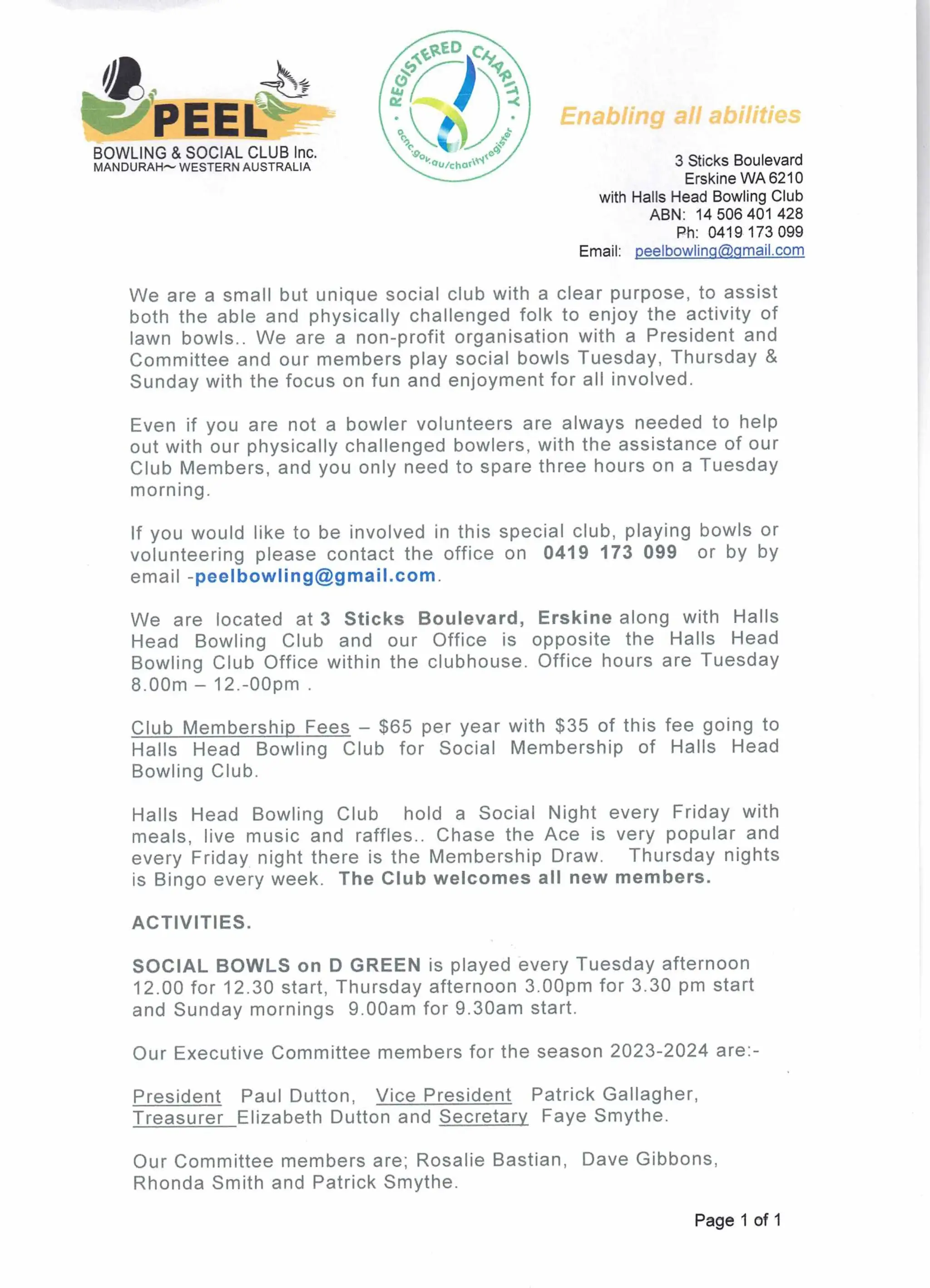 Peel Bowling & Social Club