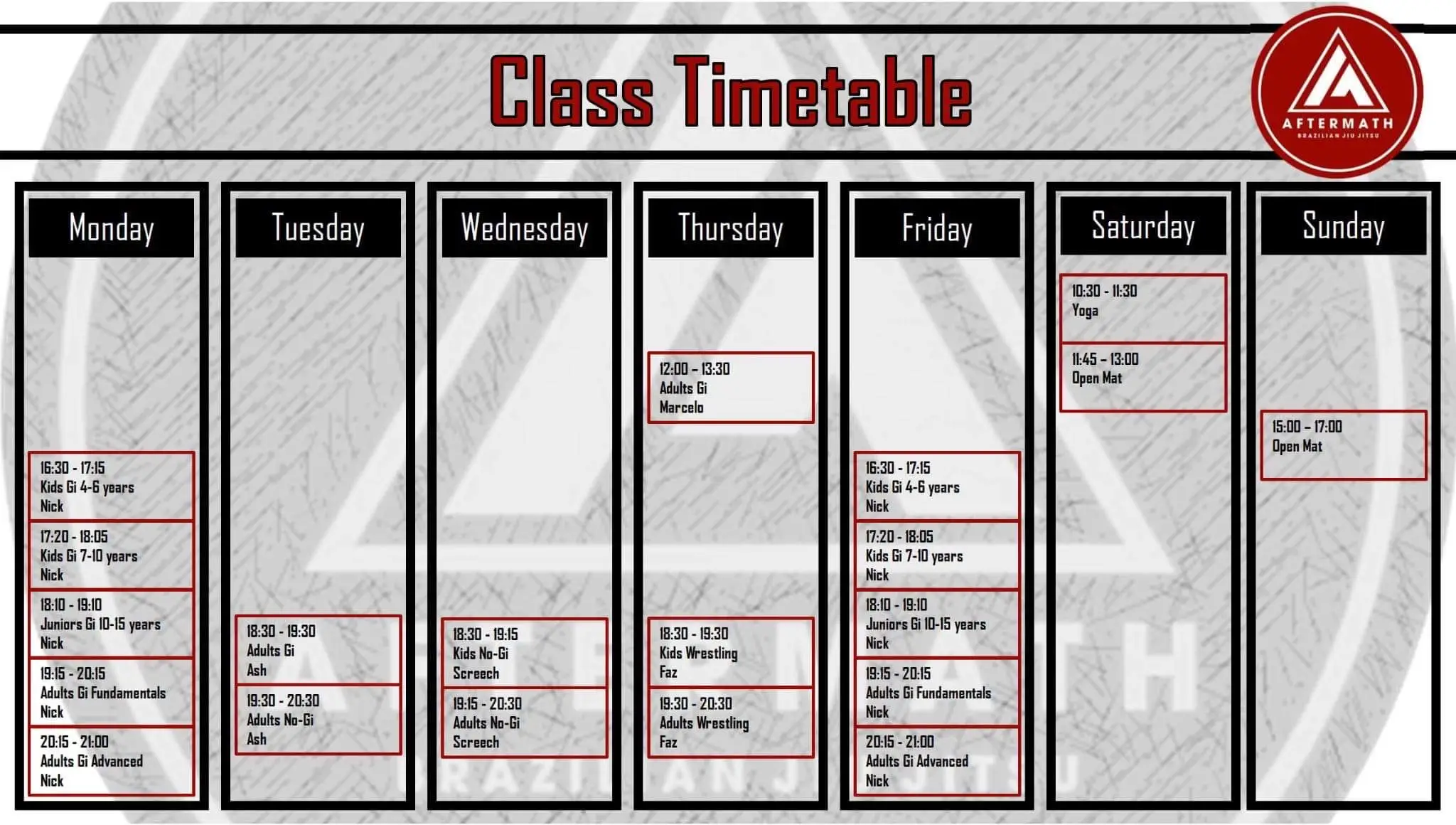 Aftermath BJJ Knowle