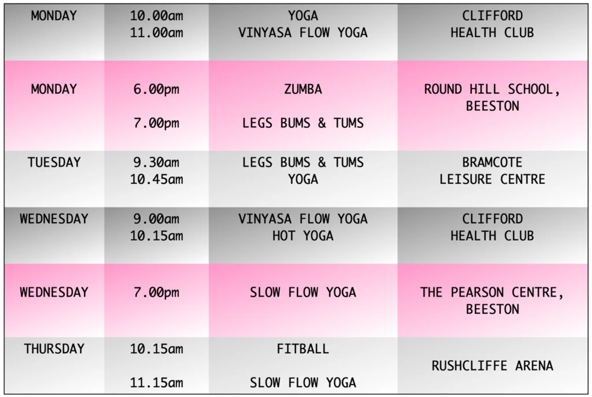 Beeston Fitness with Sally Roebuck