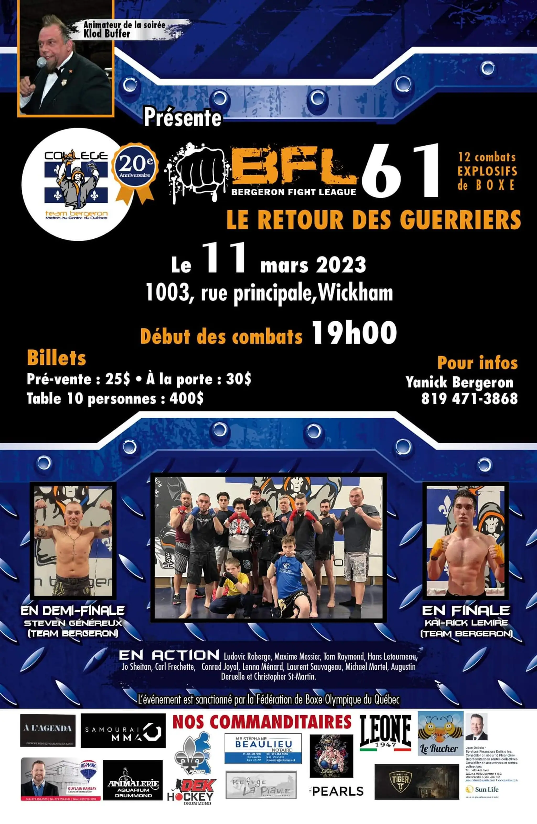 Collge Team Bergeron