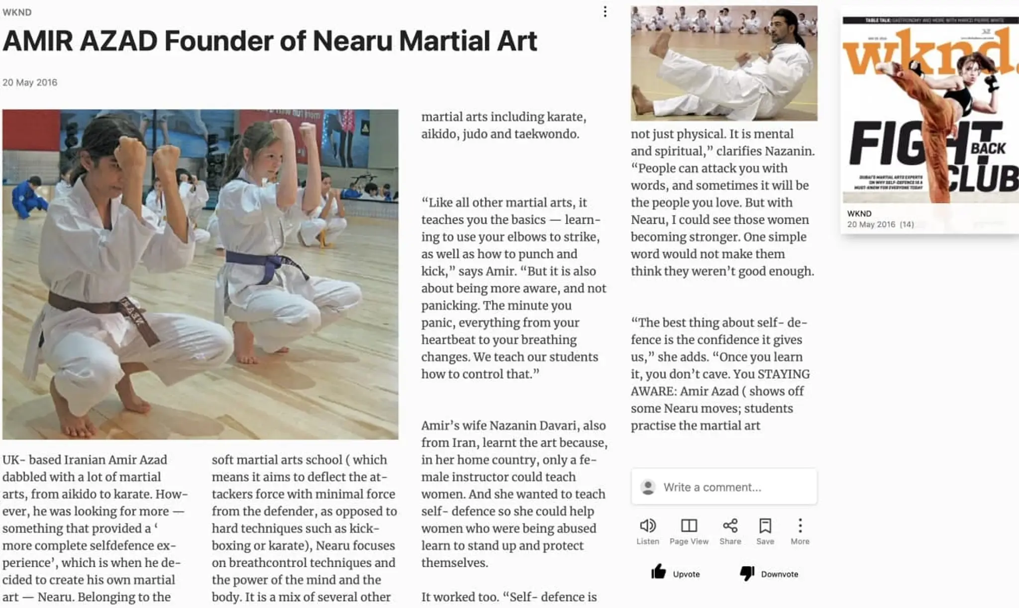 Nearu Martial Art Class
