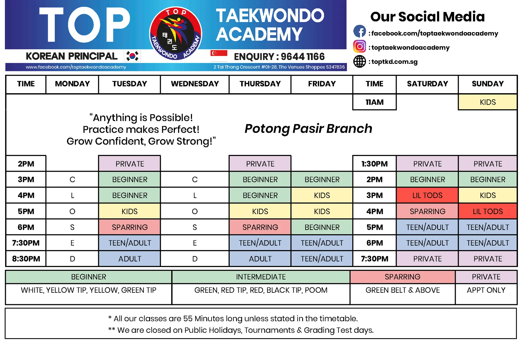 Top Taekwondo Academy Sembawang