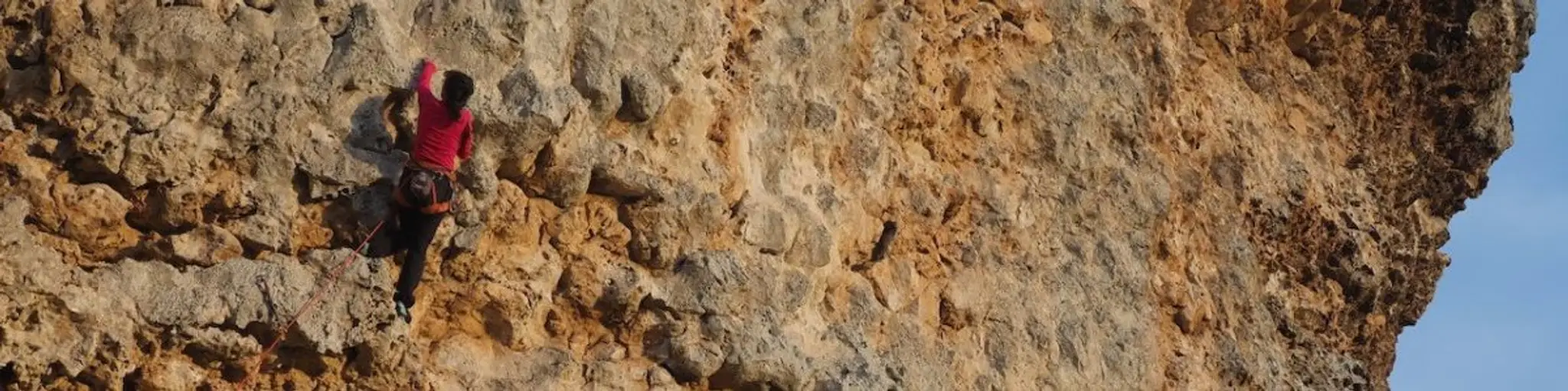 Mur d'escalade du gymnase du Bugue