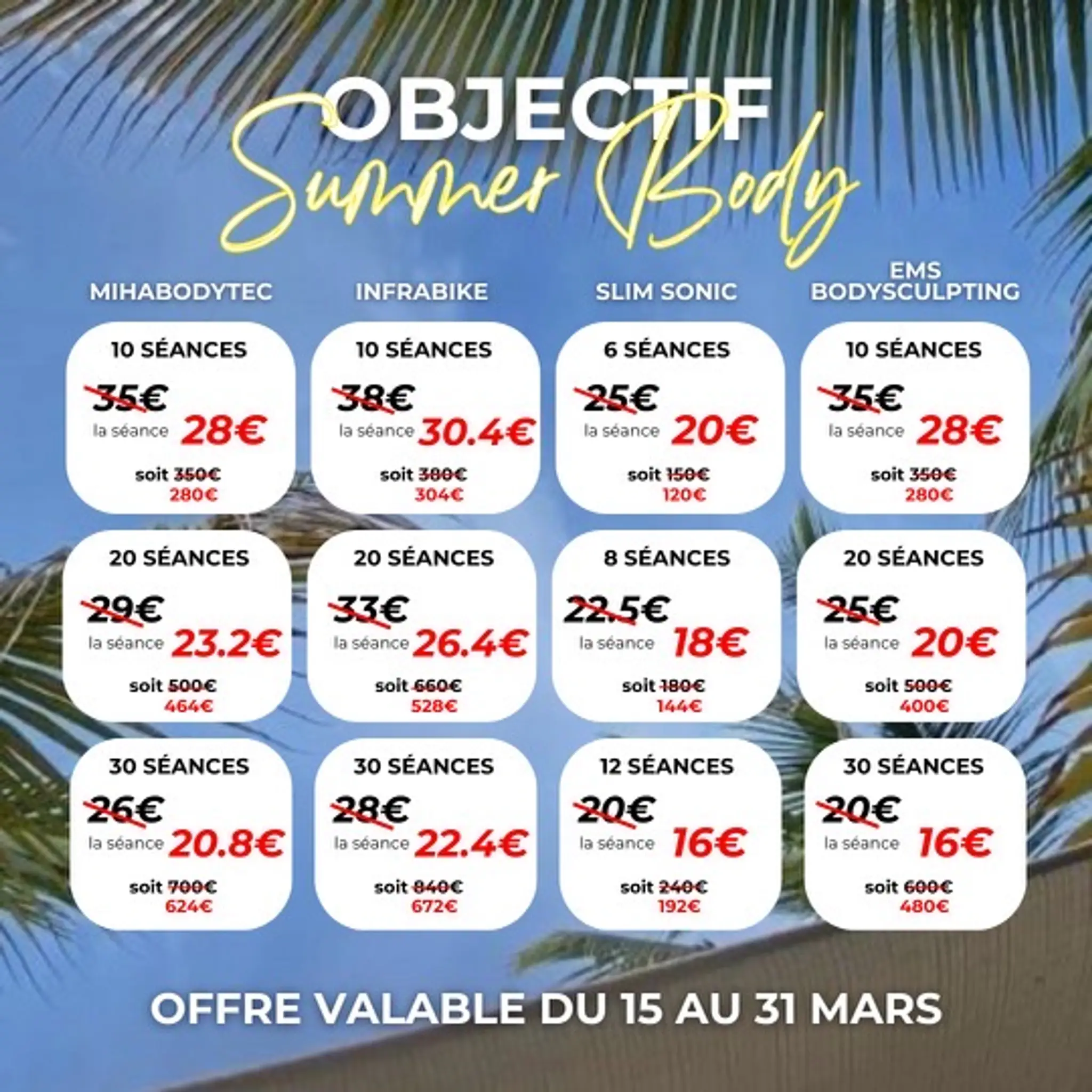 PRIME-FIT NICE PROMENADE ELECTROSTIMULATION MIHABODYTEC & VÉLO INFRAROUGE INFRABIKE