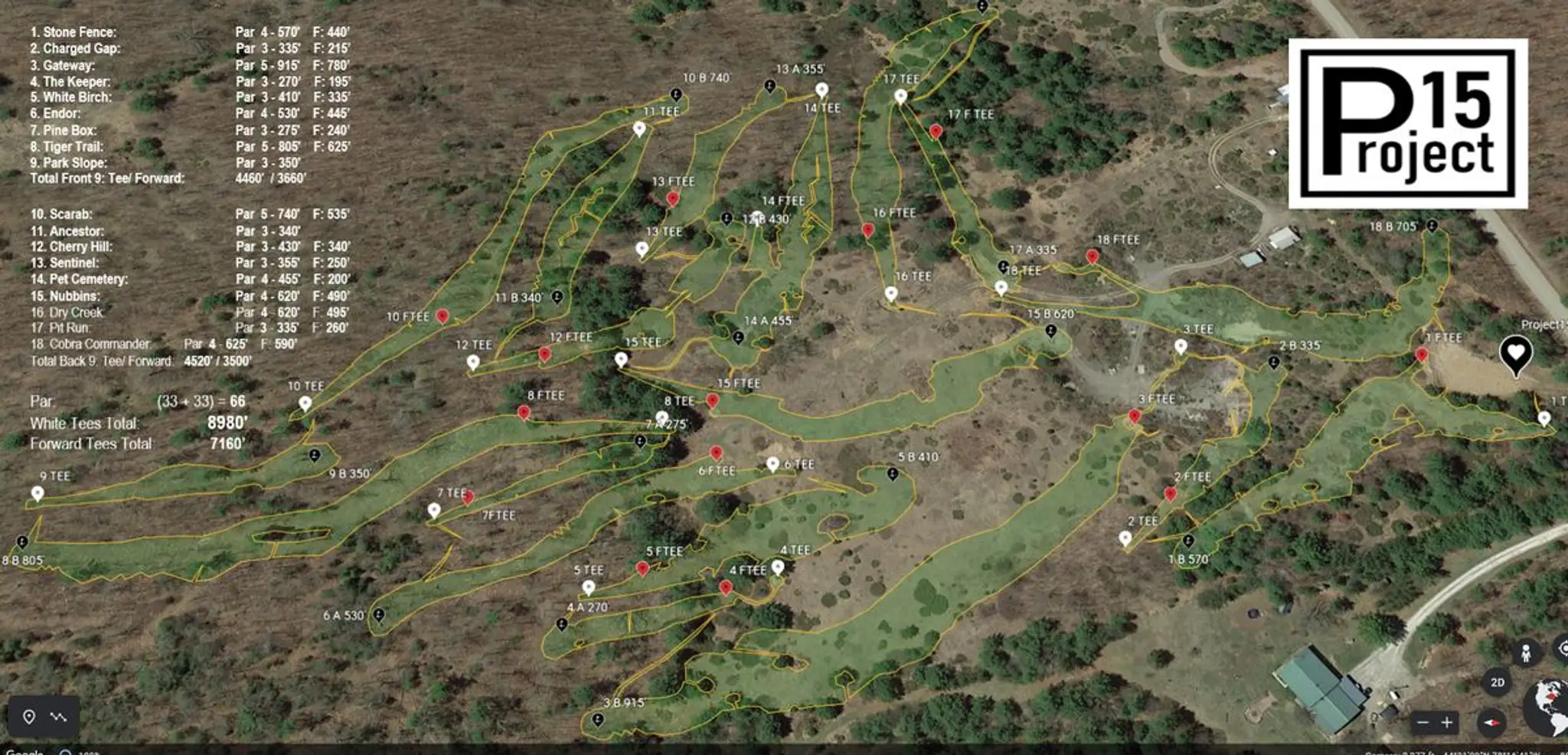 Project15, the Private Disc Golf Course