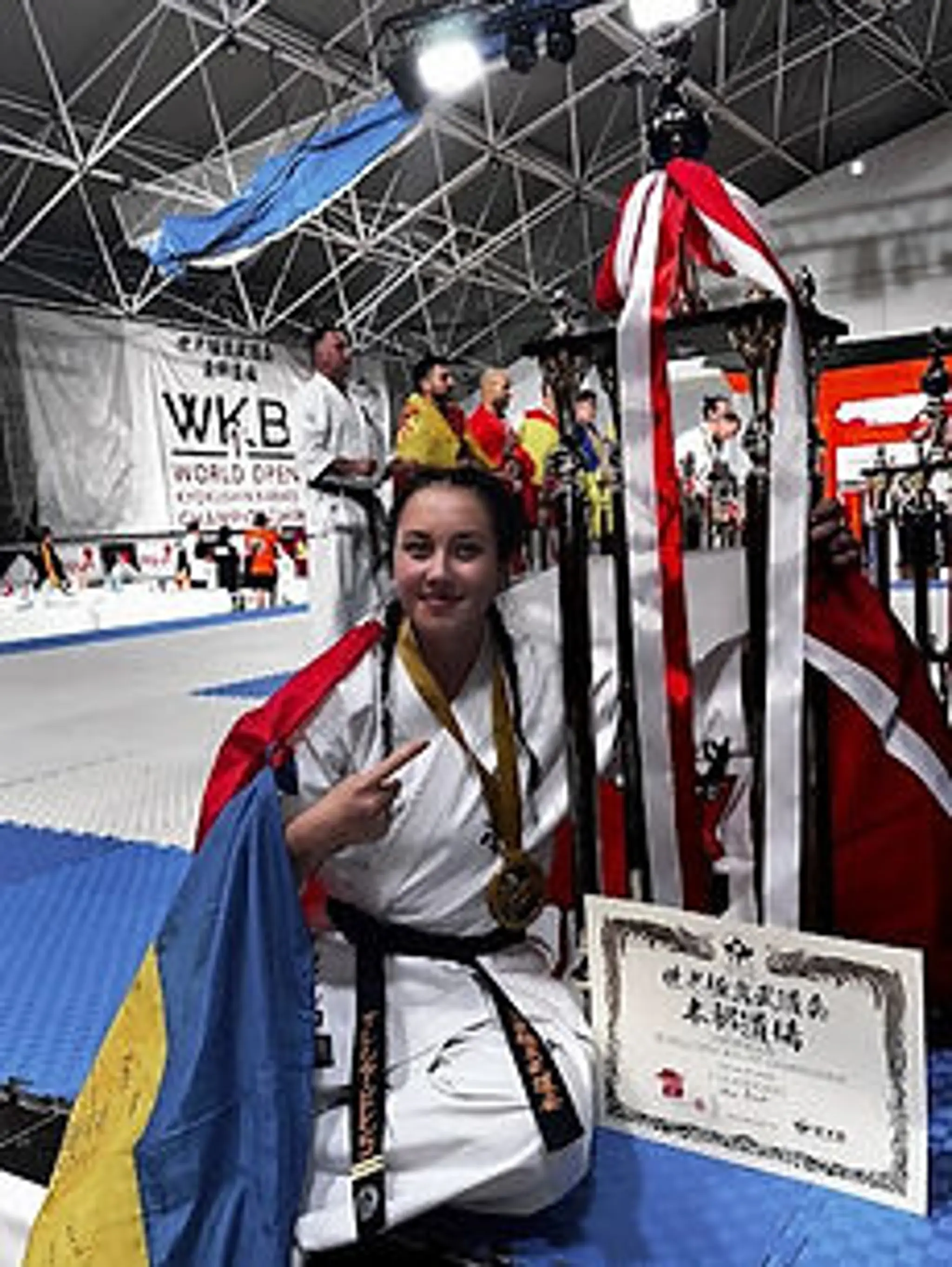 Alesia Bilenko kyokushin karate Dojo