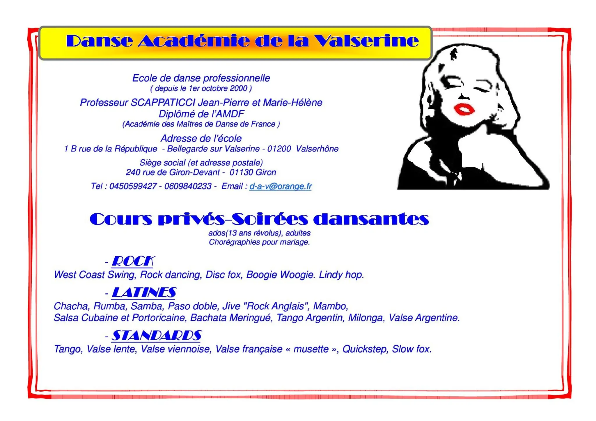 Dance Academy De La Valserine