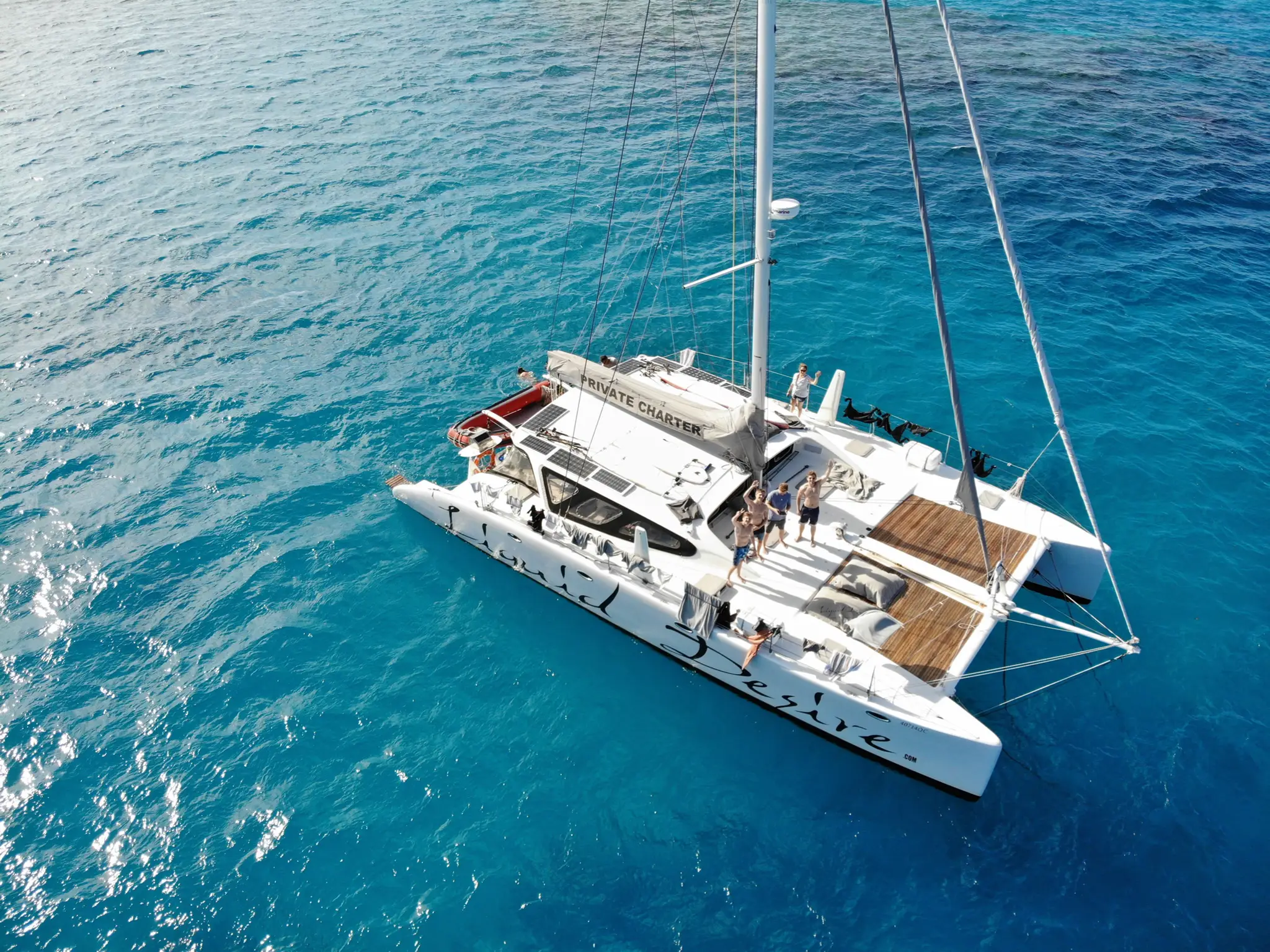 Liquid Desire Private Sailing Charter Boat Snorkelling