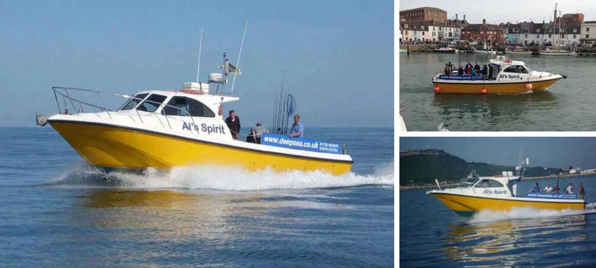 Al's Spirit Deep Sea Fishing Charter Boat and Jurassic coast sightseeing tours Weymouth