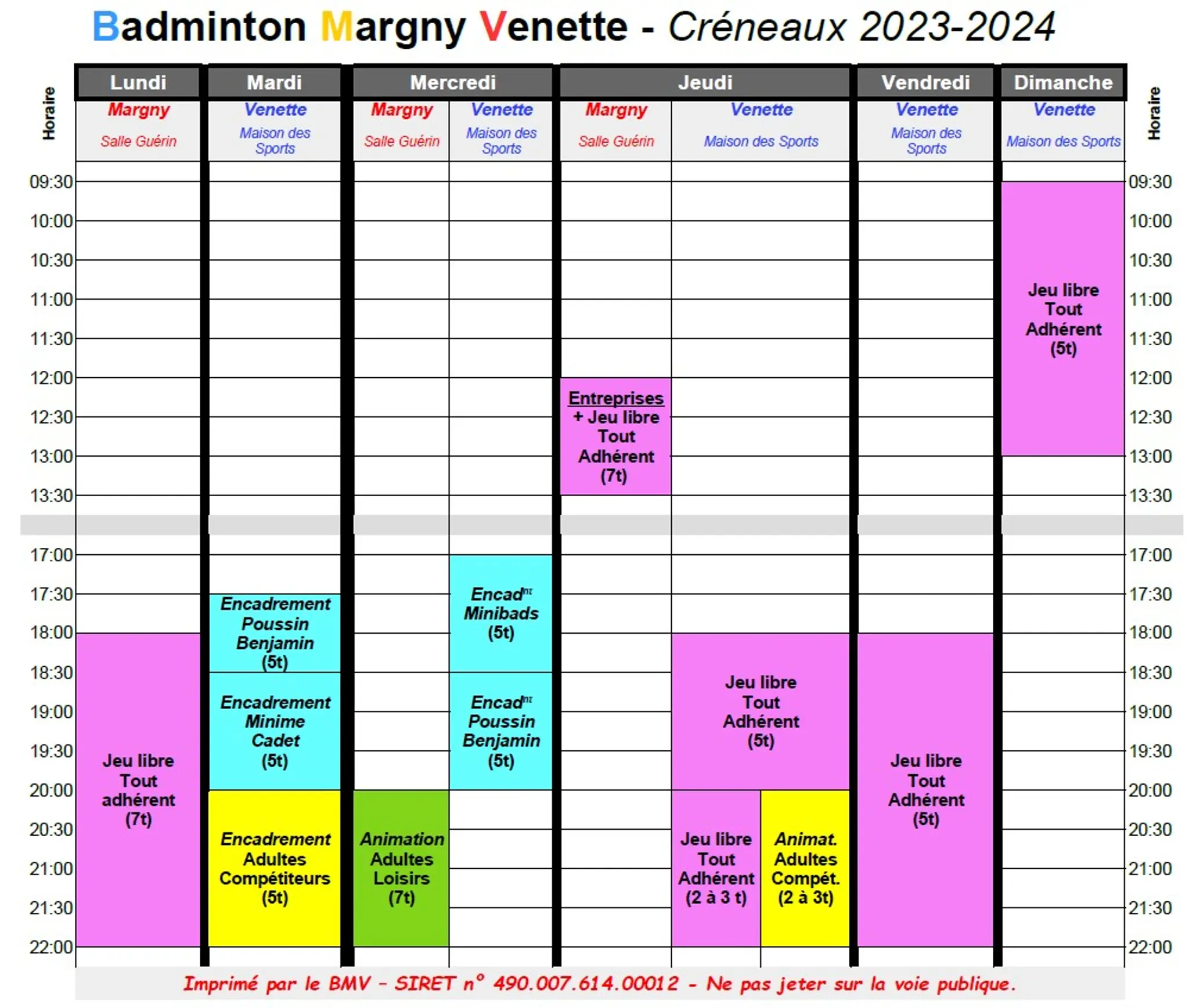 Badminton Margny – Venette