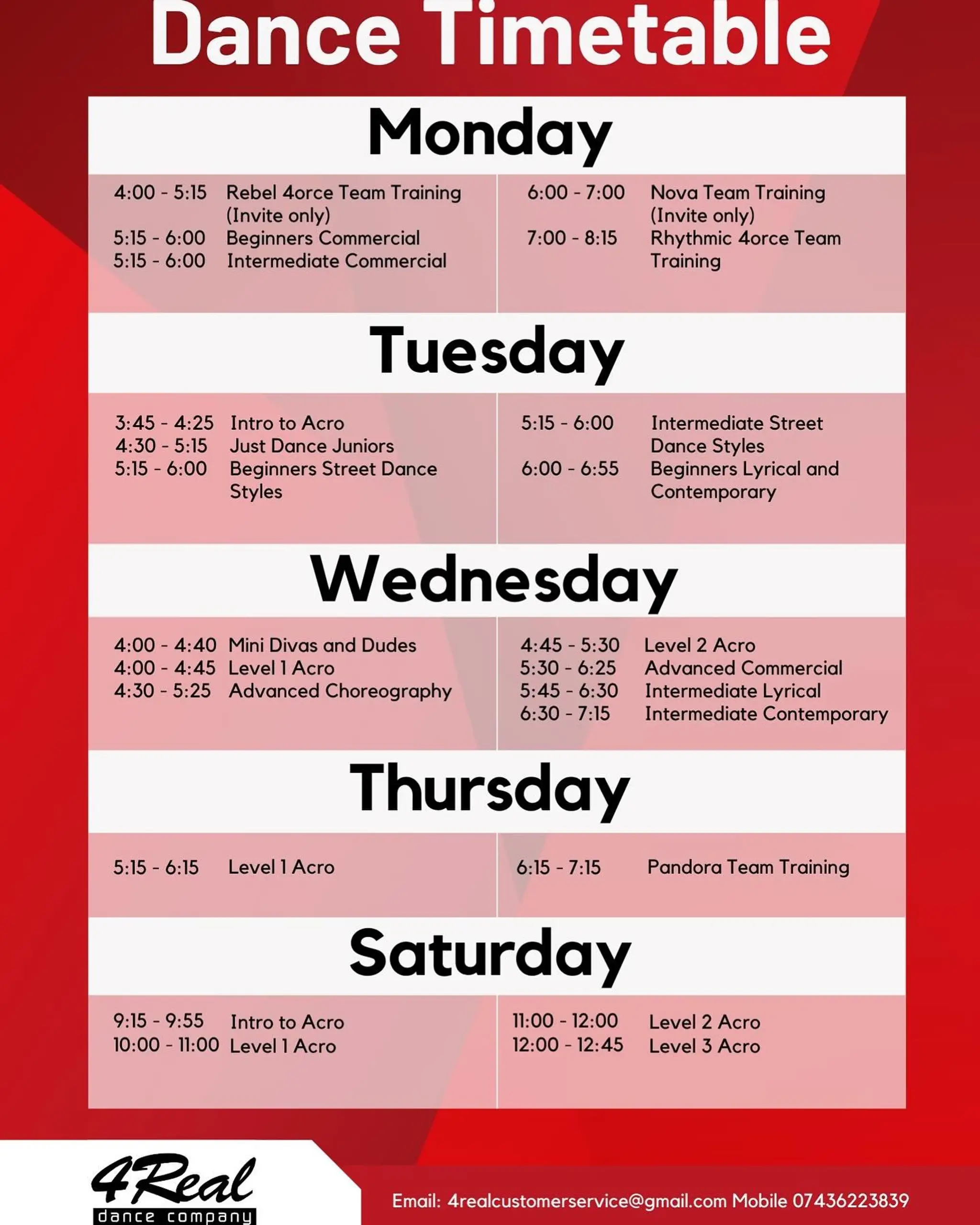 4Real Dance and Fitness