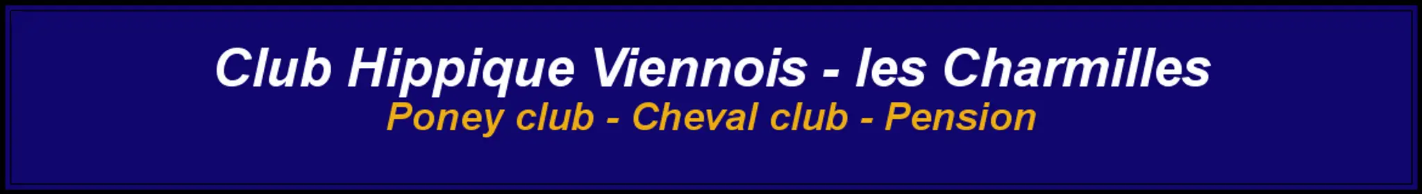 CLUB HIPPIQUE VIENNOIS