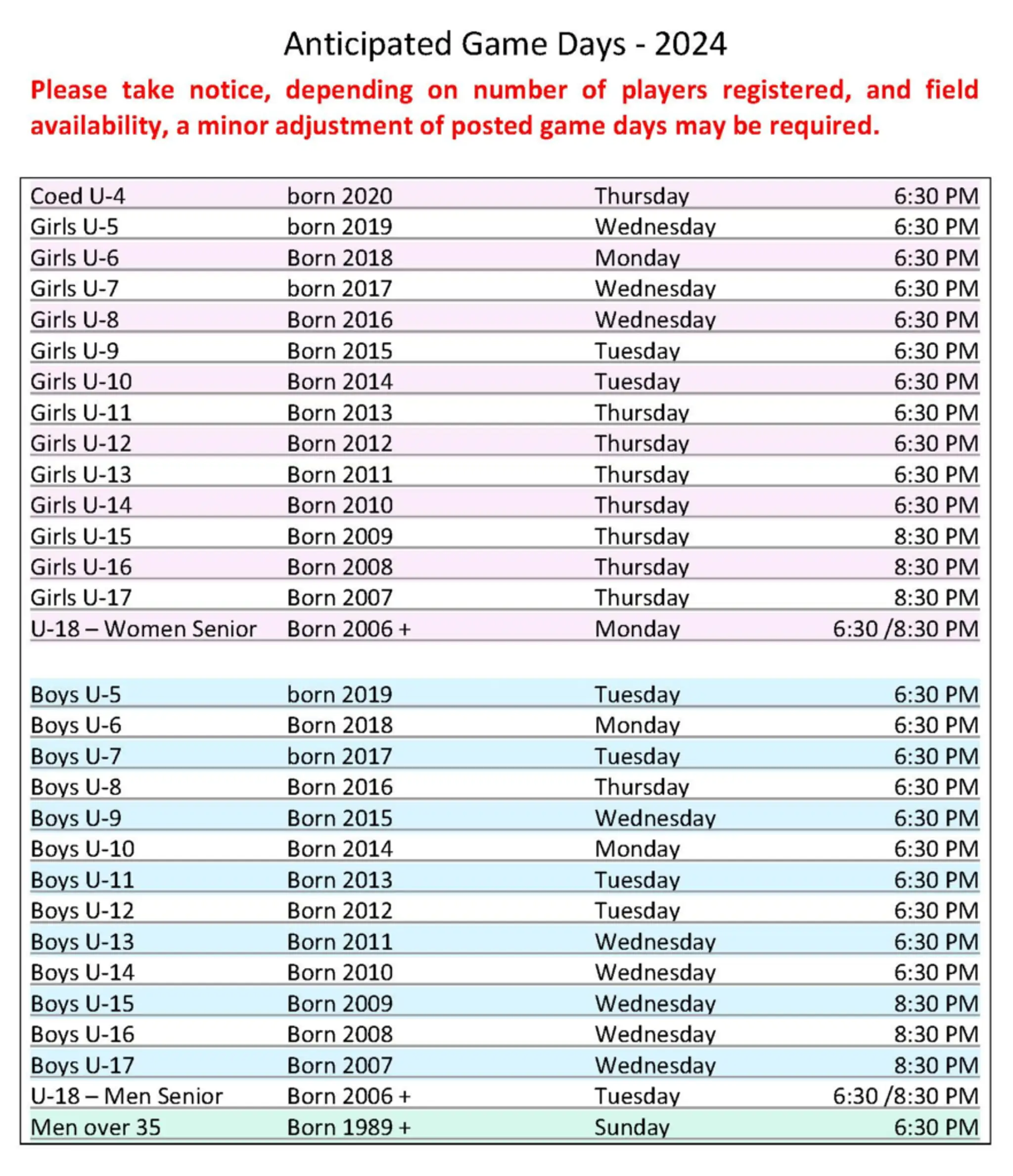 Chatham Youth Soccer Association Field