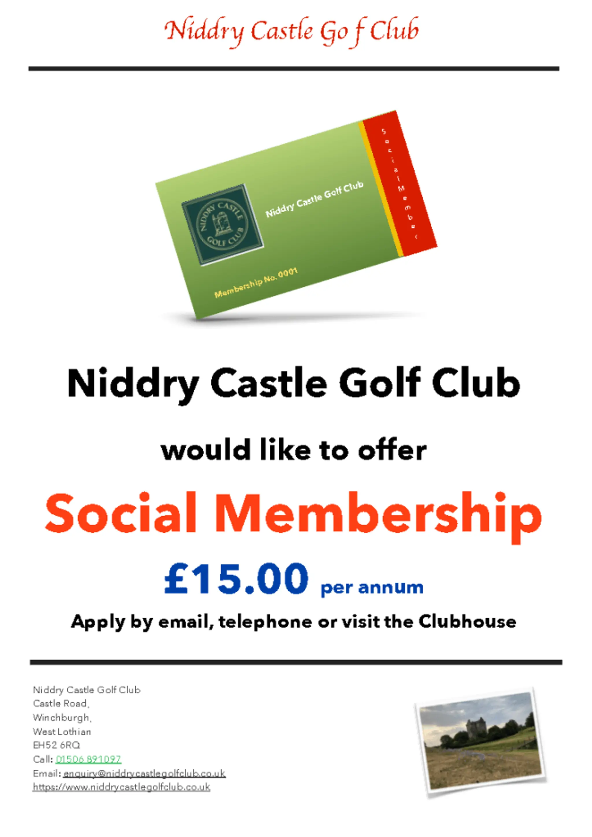 Niddry Castle Golf Club